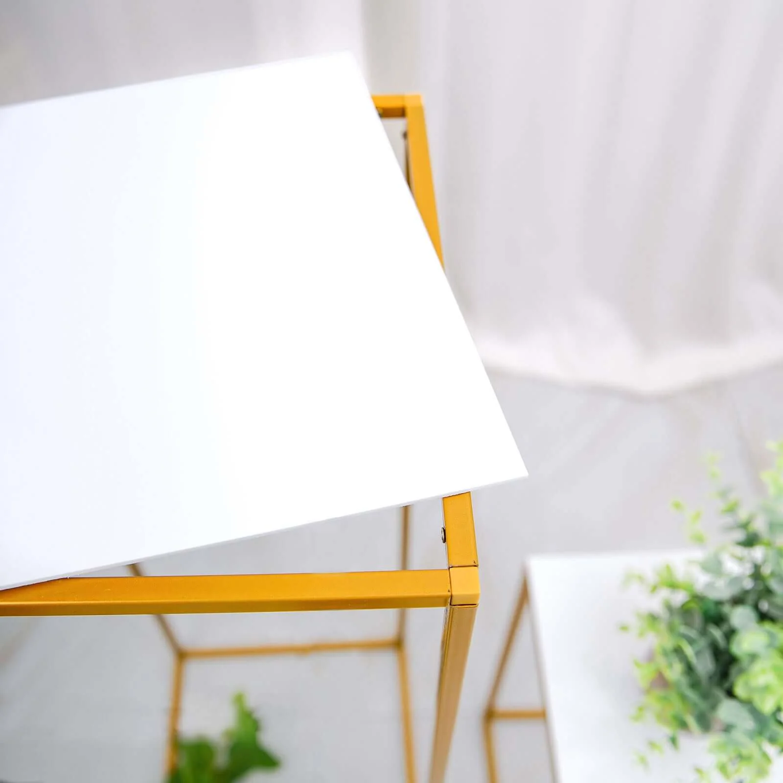Set of 4 White Acrylic Square Plexiglass Sheets Top Plates Assorted Sizes 3mm Thick - Protective Film Coating - Image 2
