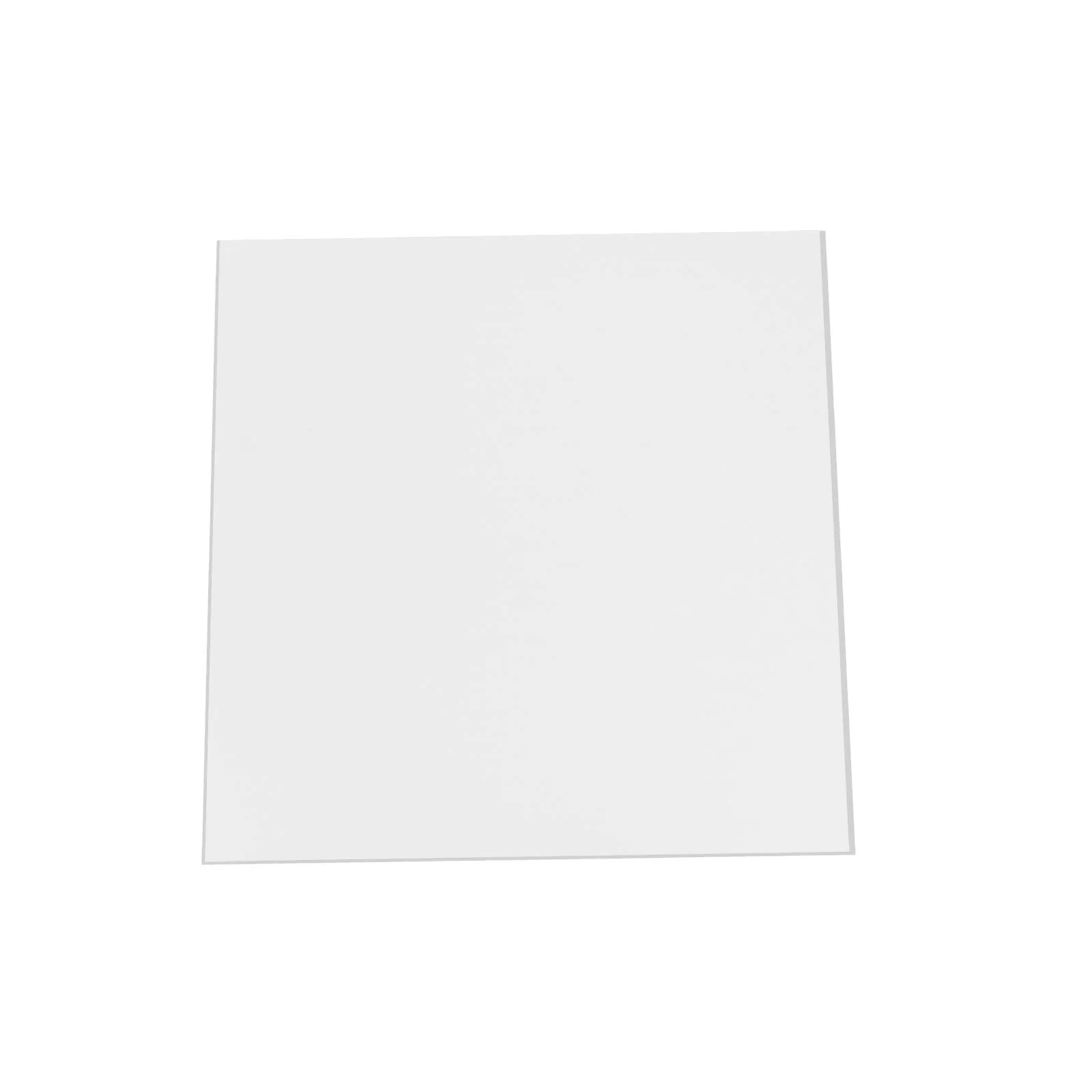Set of 4 White Acrylic Square Plexiglass Sheets Top Plates Assorted Sizes 3mm Thick - Protective Film Coating - Image 7