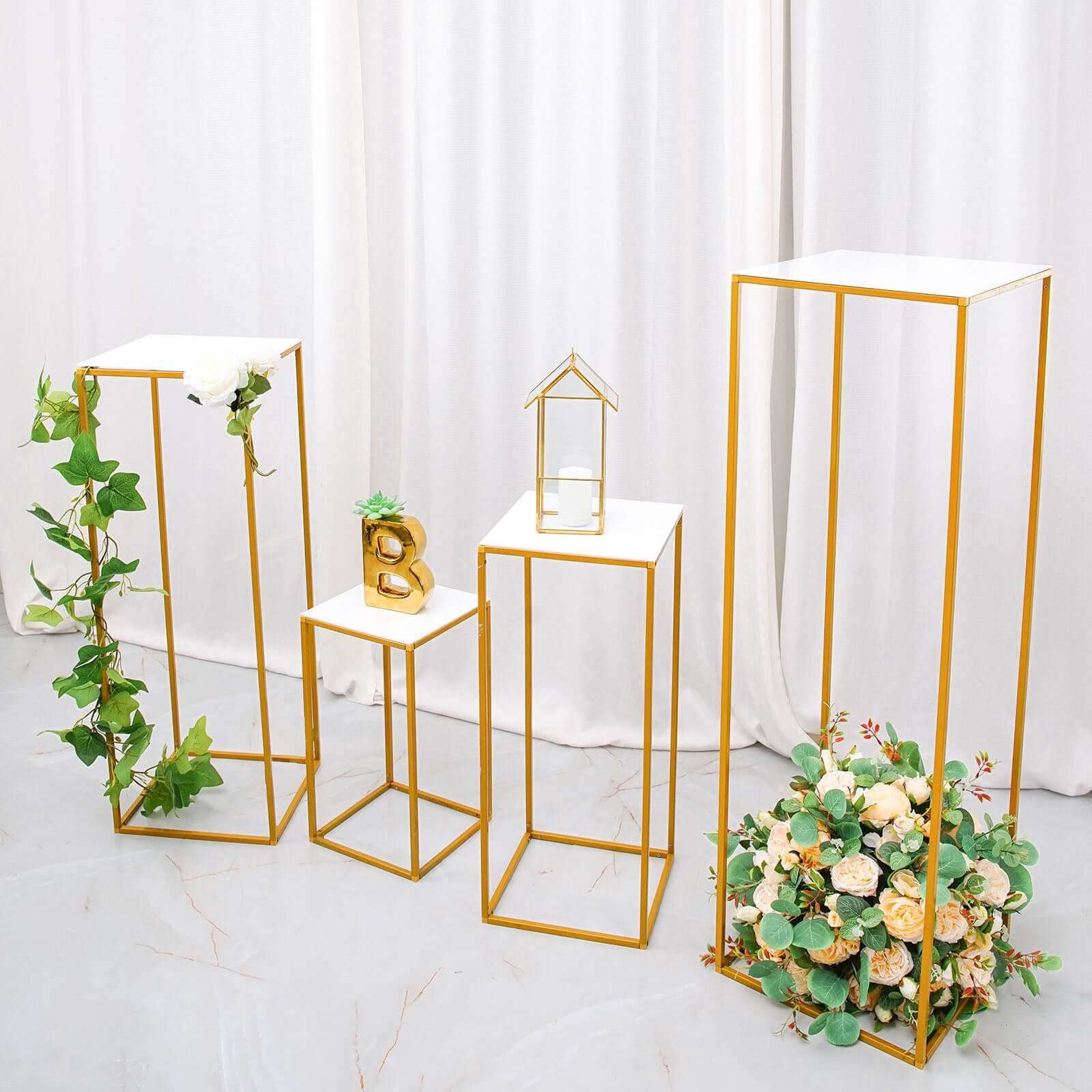 Set of 4 White Acrylic Square Plexiglass Sheets Top Plates Assorted Sizes 3mm Thick - Protective Film Coating - Image 9