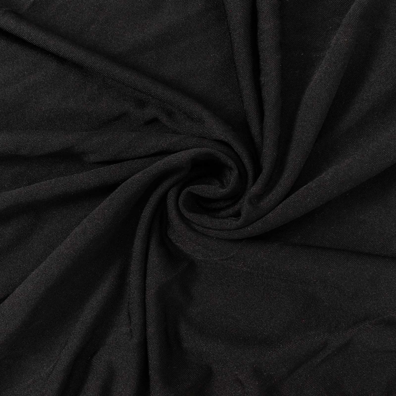 Set of 5 Black Spandex Rectangle Pillar Prop Covers, Stretchable Pedestal Stand Covers - 160 GSM - Image 9