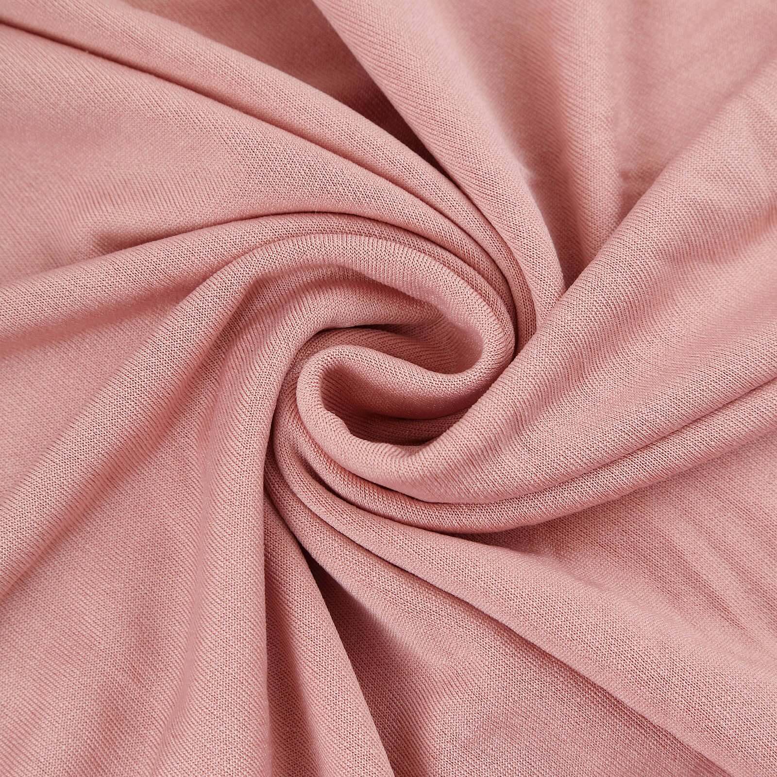 Set of 5 Dusty Rose Spandex Cylinder Pillar Prop Covers, Stretchable Pedestal Stand Covers - 160 GSM - Image 8