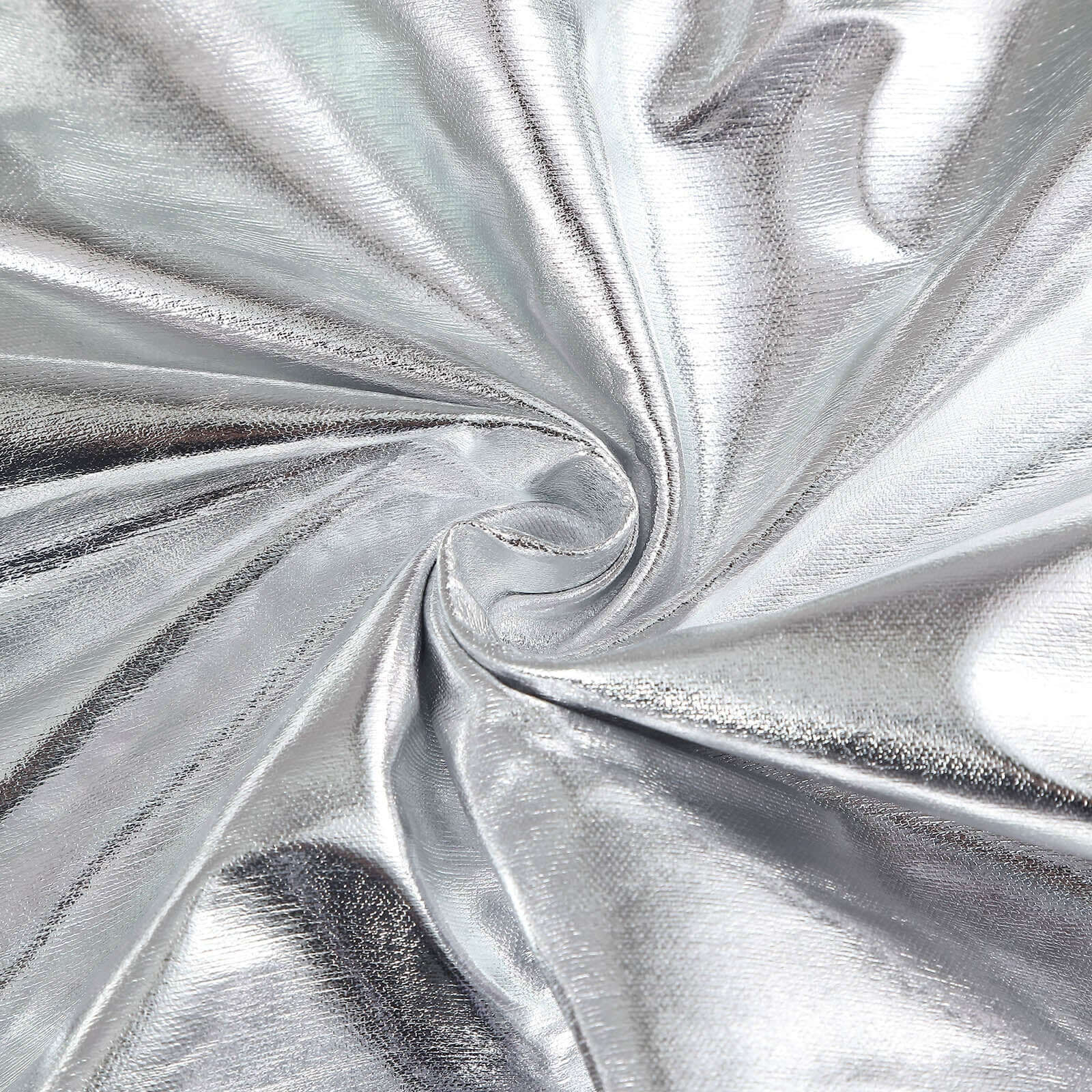 Set of 5 Metallic Silver Spandex Cylinder Pillar Prop Covers, Shiny Stretchable Pedestal Stand Covers - 130 GSM - Image 8