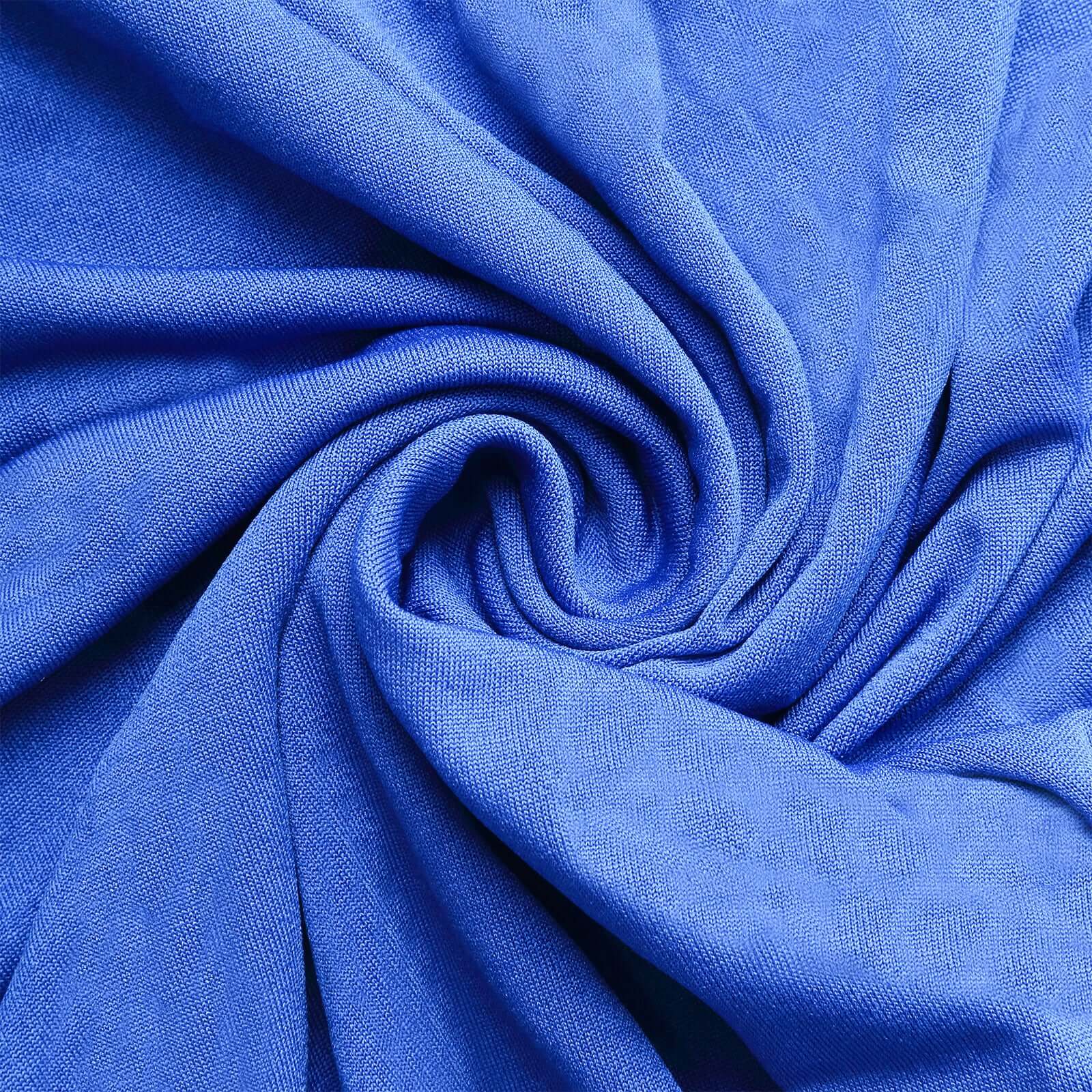 Set of 5 Royal Blue Spandex Cylinder Pillar Prop Covers, Stretchable Pedestal Stand Covers - 160 GSM - Image 8