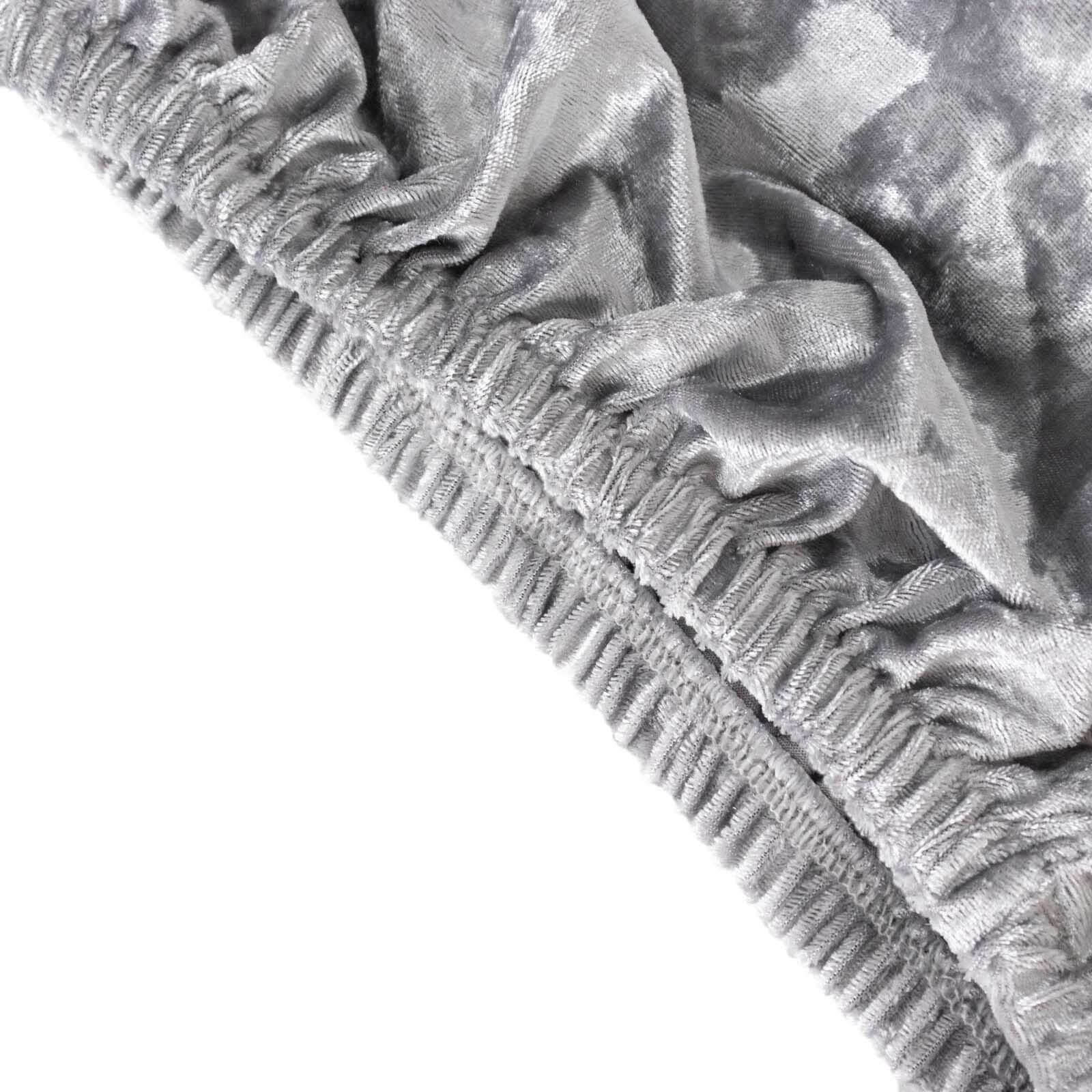 Set of 5 Silver Crushed Velvet Cylinder Pillar Prop Covers, Premium Pedestal Stand Covers - Image 11
