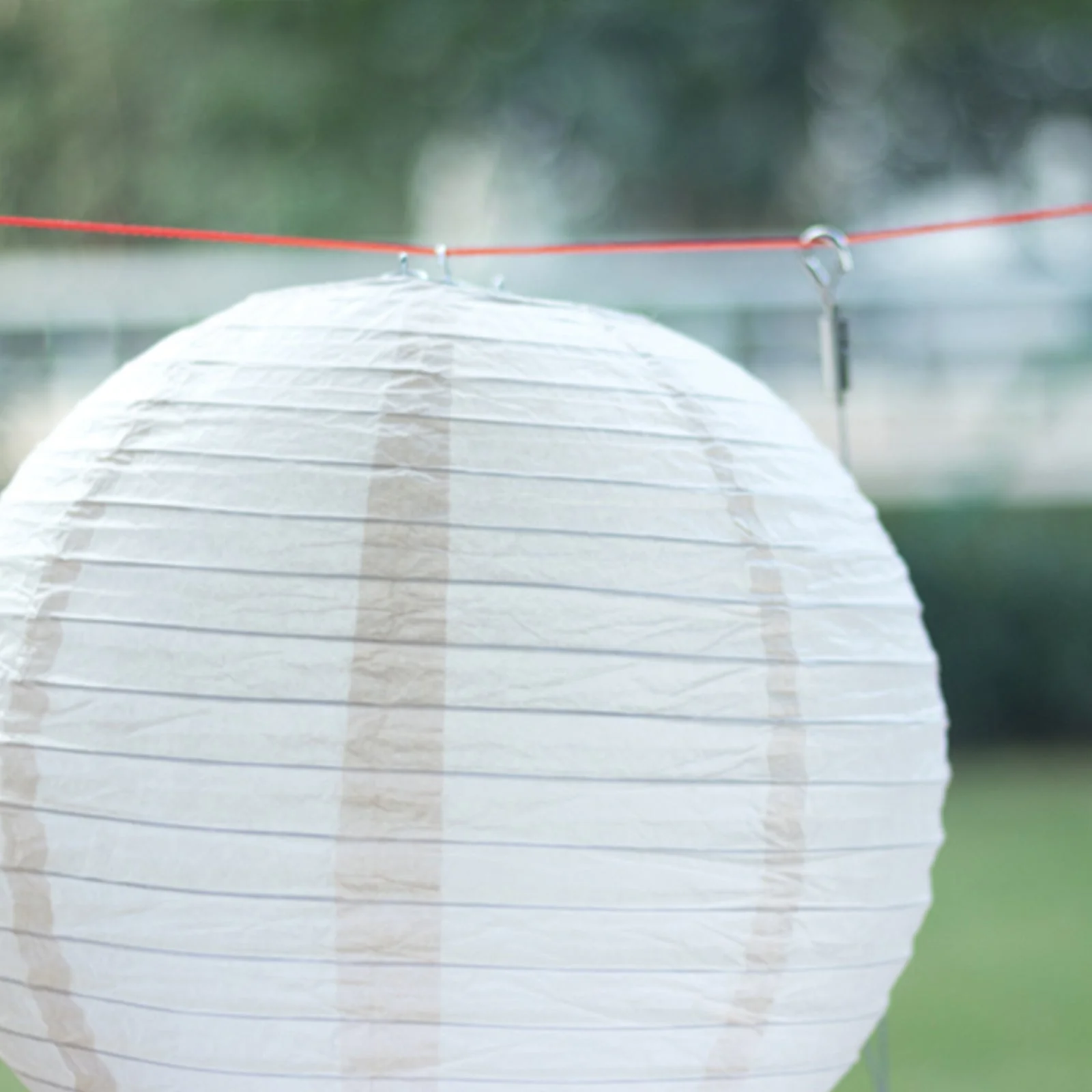 Set of 8 Natural Brown Hanging Paper Lanterns, Decorative Round Chinese Sky Lanterns, Assorted Sizes - 6",8",10",14" - Image 6
