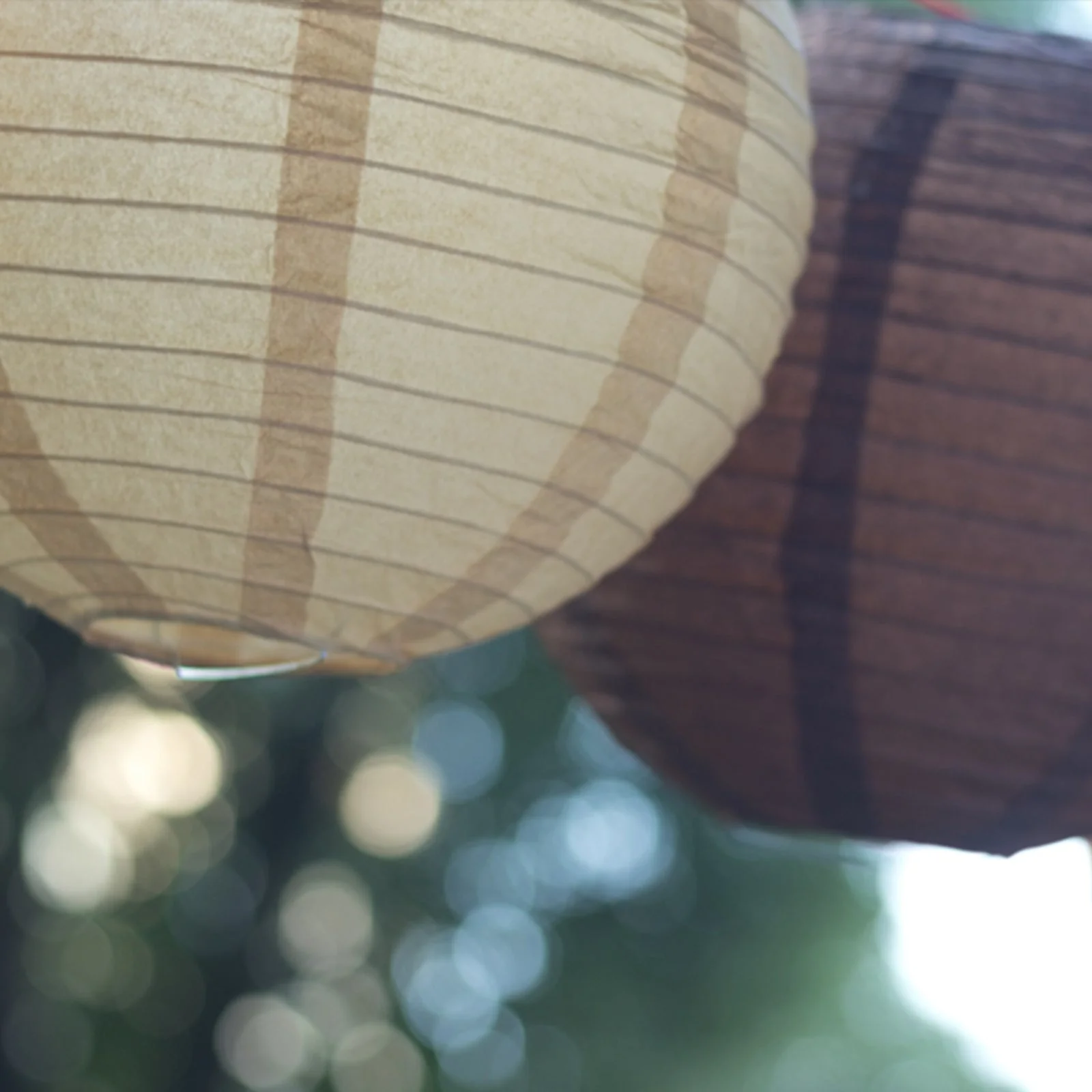 Set of 8 Natural Brown Hanging Paper Lanterns, Decorative Round Chinese Sky Lanterns, Assorted Sizes - 6",8",10",14" - Image 8