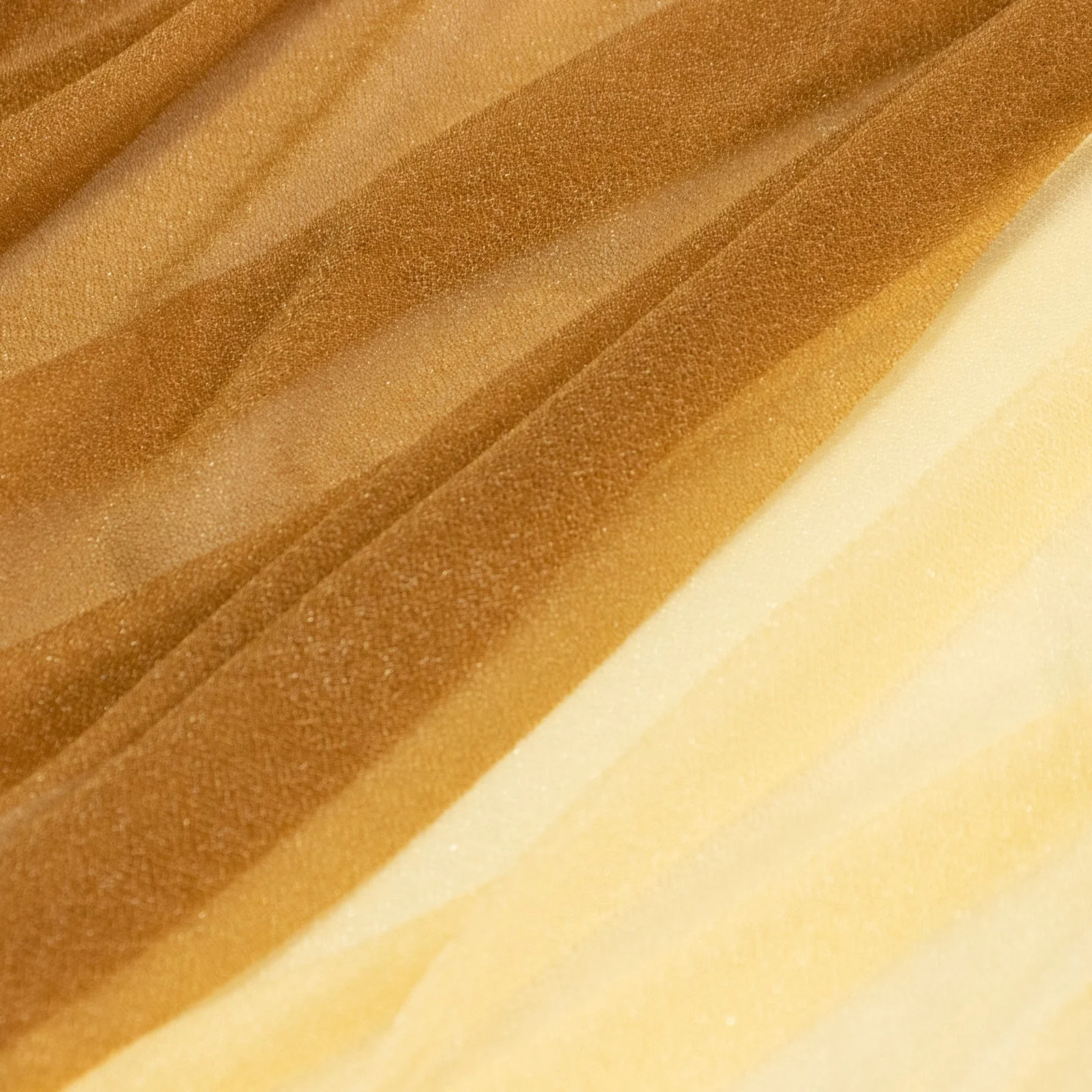 Sheer Chiffon Table Skirt 14ft Champagne and Gold – Pleated Ruffle Skirting with Polyester Backing, Shimmer Sheer, Wrinkle-Free Fabric - Image 7