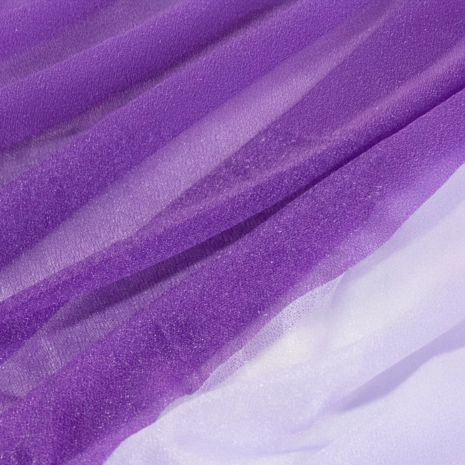 Sheer Chiffon Table Skirt 14ft Purple and Lavender – Pleated Ruffle Skirting with Polyester Backing, Shimmer Sheer, Wrinkle-Free Fabric - Image 7