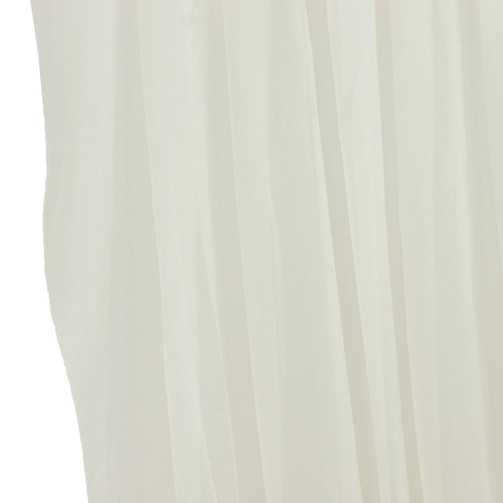 Sheer Chiffon Valance Curtain 4ft x 5ft – Ivory Wedding Arch Voile Drape with Rod Pocket, Backdrop Panel - Image 3