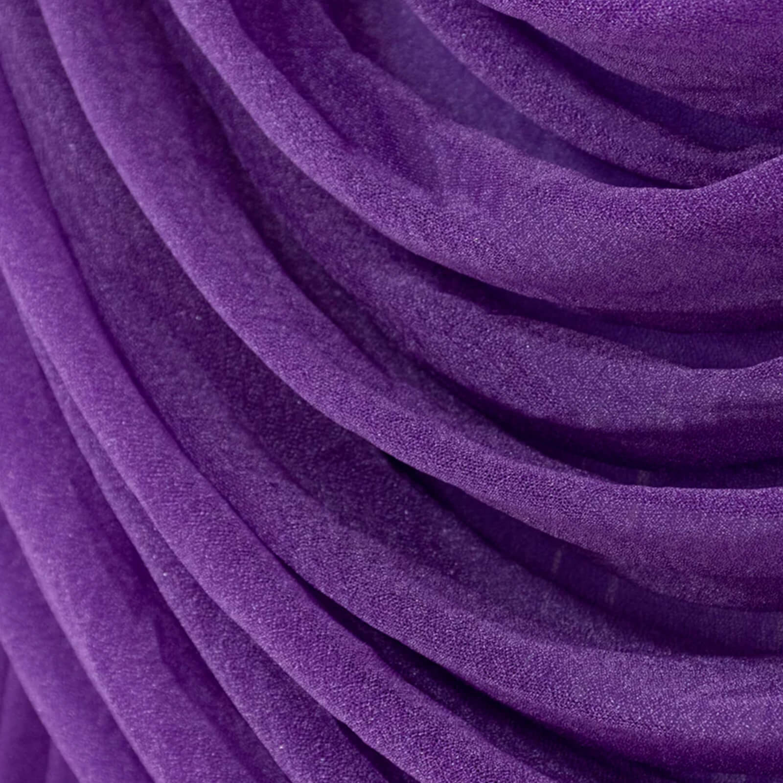 Sheer Chiffon Valance Curtain 4ft x 5ft – Purple Wedding Arch Voile Drape with Rod Pocket, Backdrop Panel - Image 8