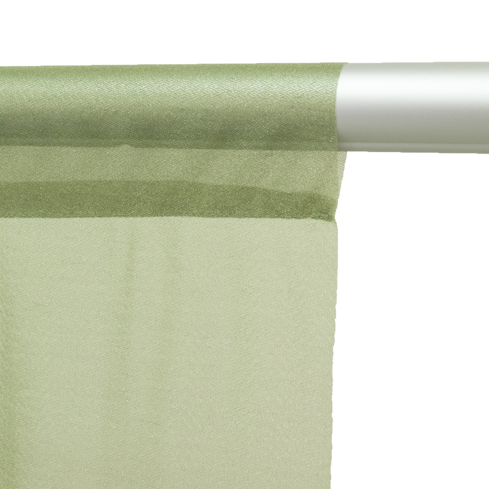 Sheer Wedding Arch Drape 5ft × 10ft Dusty Sage Green – Backdrop Curtain Panel with Rod Pocket - Image 7