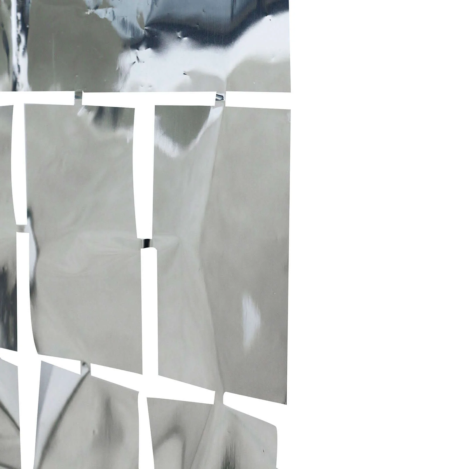 Shiny Silver Metallic Foil Rectangle Curtain Party Backdrop Door Window Curtain 3ftx6.5ft - Image 10
