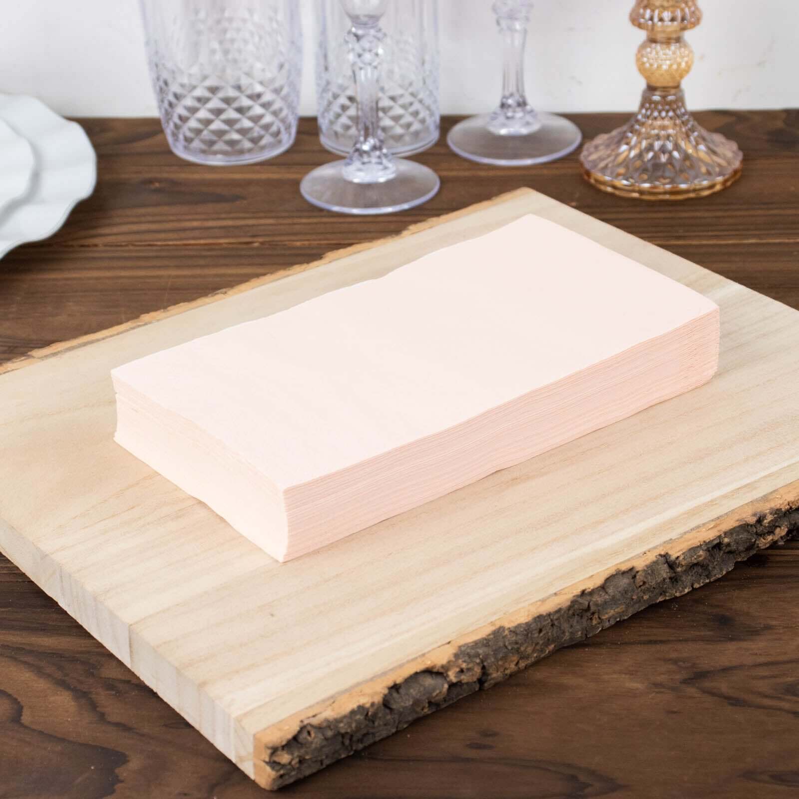 50-Pack Paper Napkins 2-Ply Soft Blush - Dinner Party Napkins - Image 2