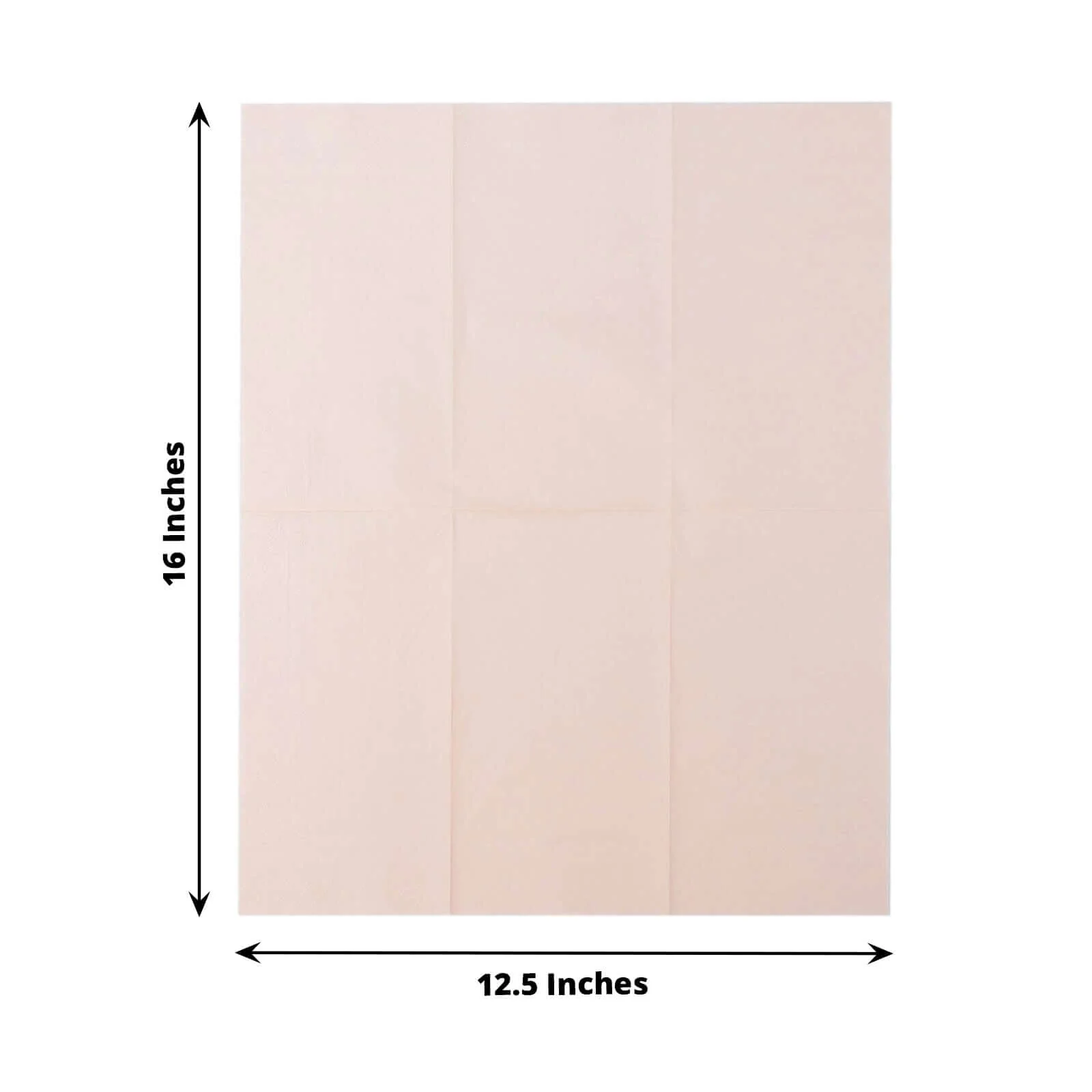 50-Pack Paper Napkins 2-Ply Soft Blush - Dinner Party Napkins - Image 3