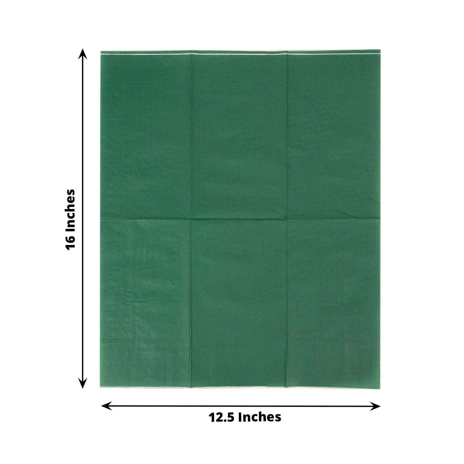 50-Pack Paper Napkins 2-Ply Soft Hunter Emerald Green - Dinner Party Napkins - Image 3