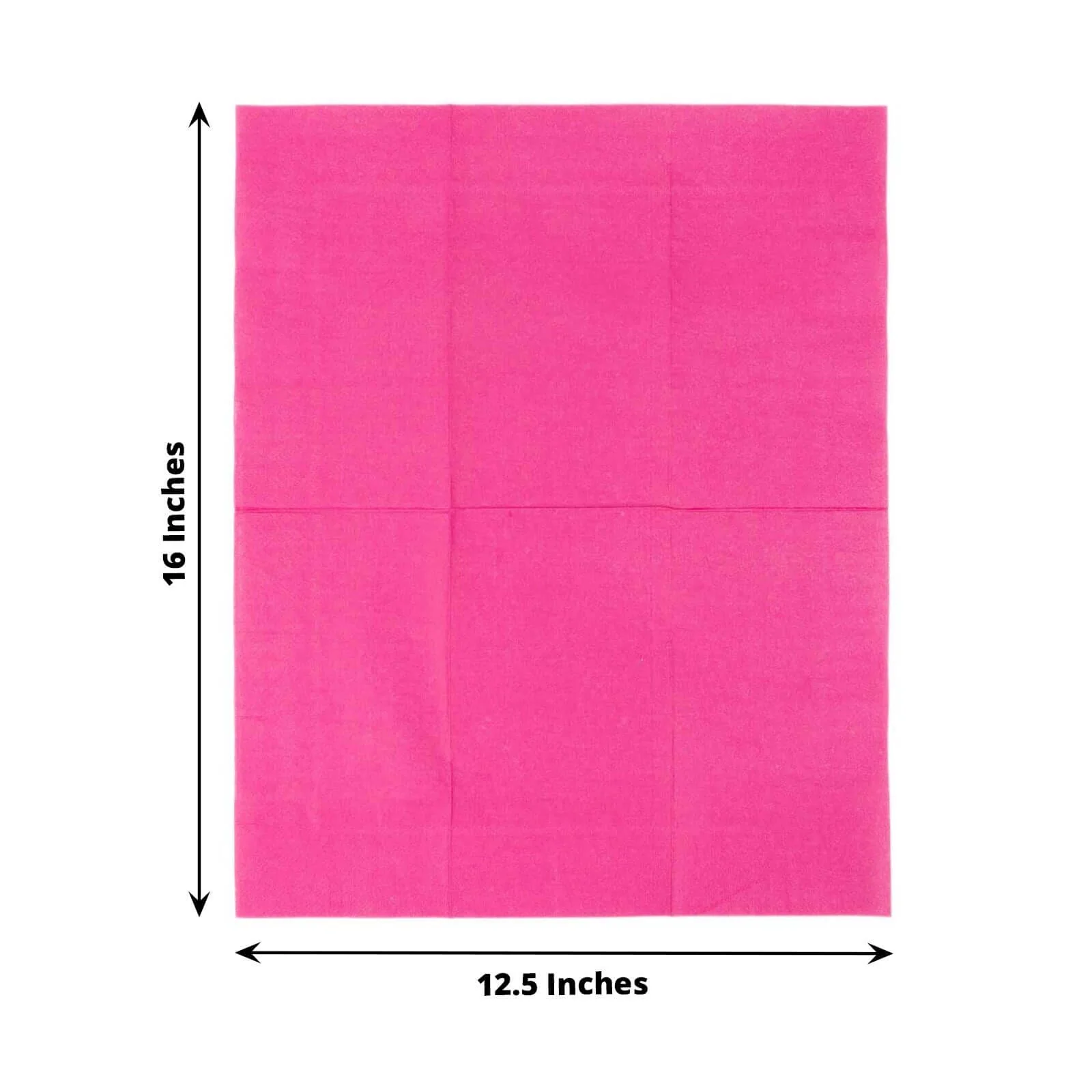 50-Pack Paper Napkins 2-Ply Soft Fuchsia - Dinner Party Napkins - Image 3