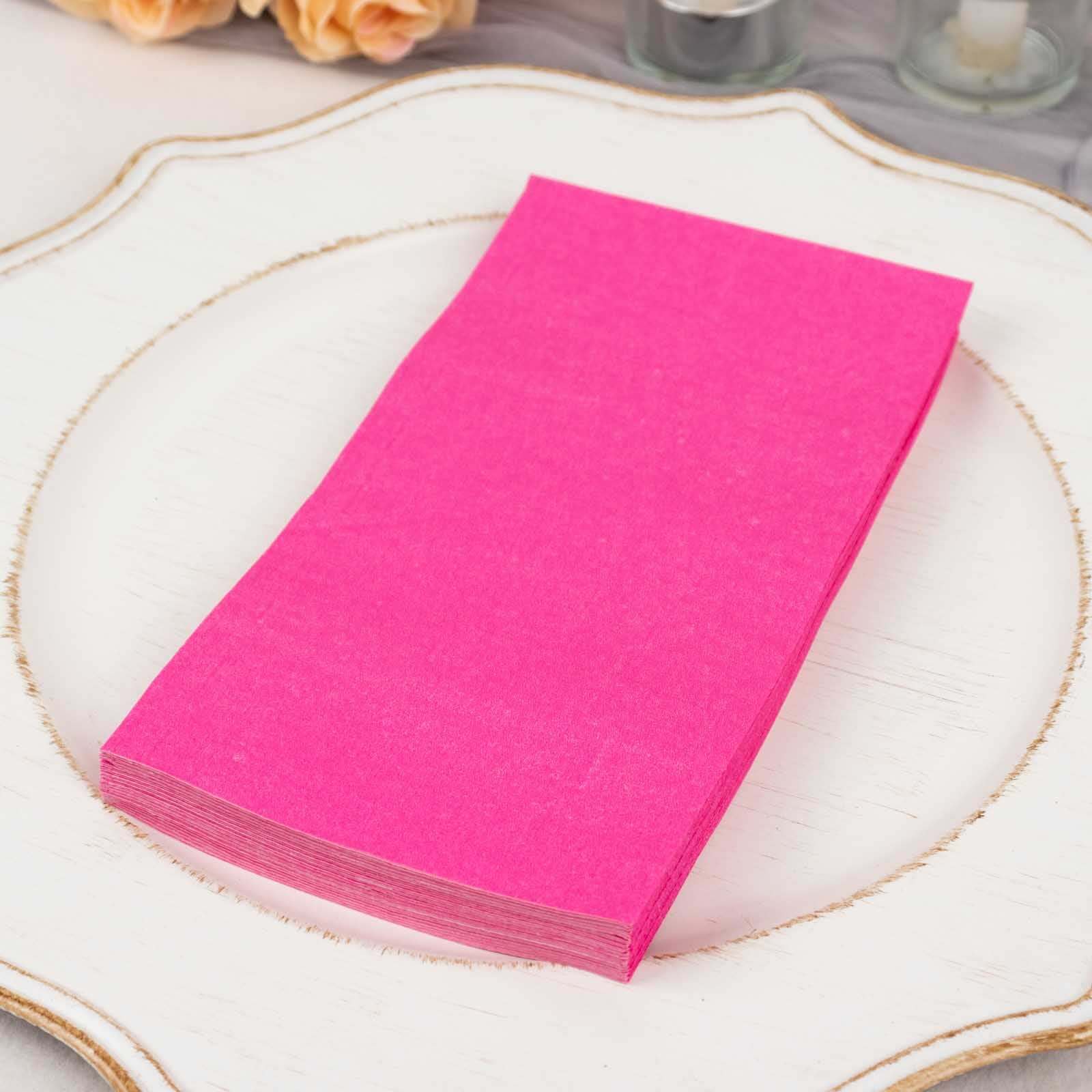 50-Pack Paper Napkins 2-Ply Soft Fuchsia - Dinner Party Napkins - Image 6