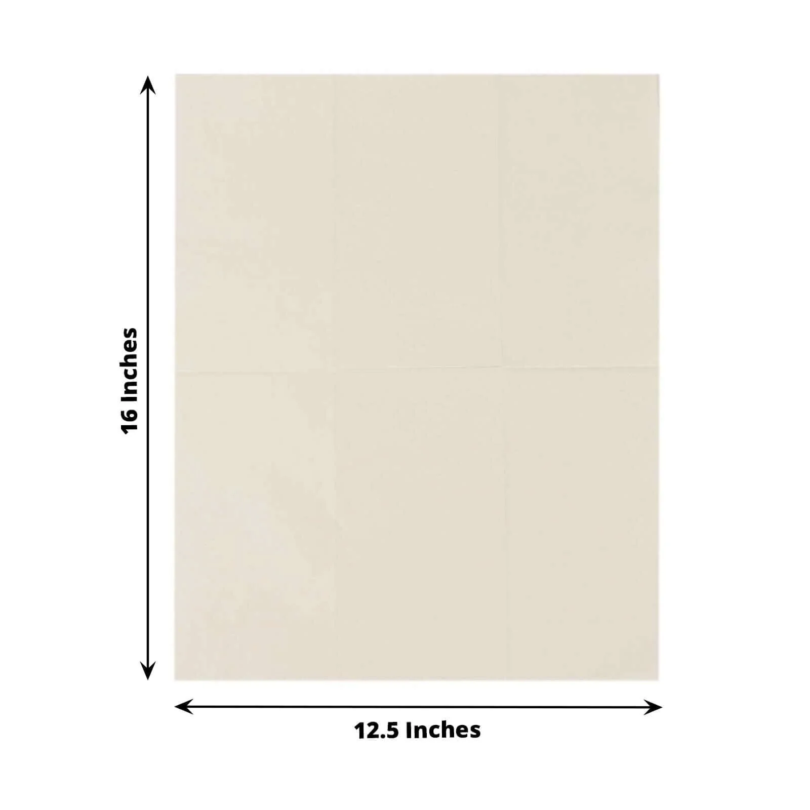 50-Pack Paper Napkins 2-Ply Soft Ivory - Dinner Party Napkins - Image 2