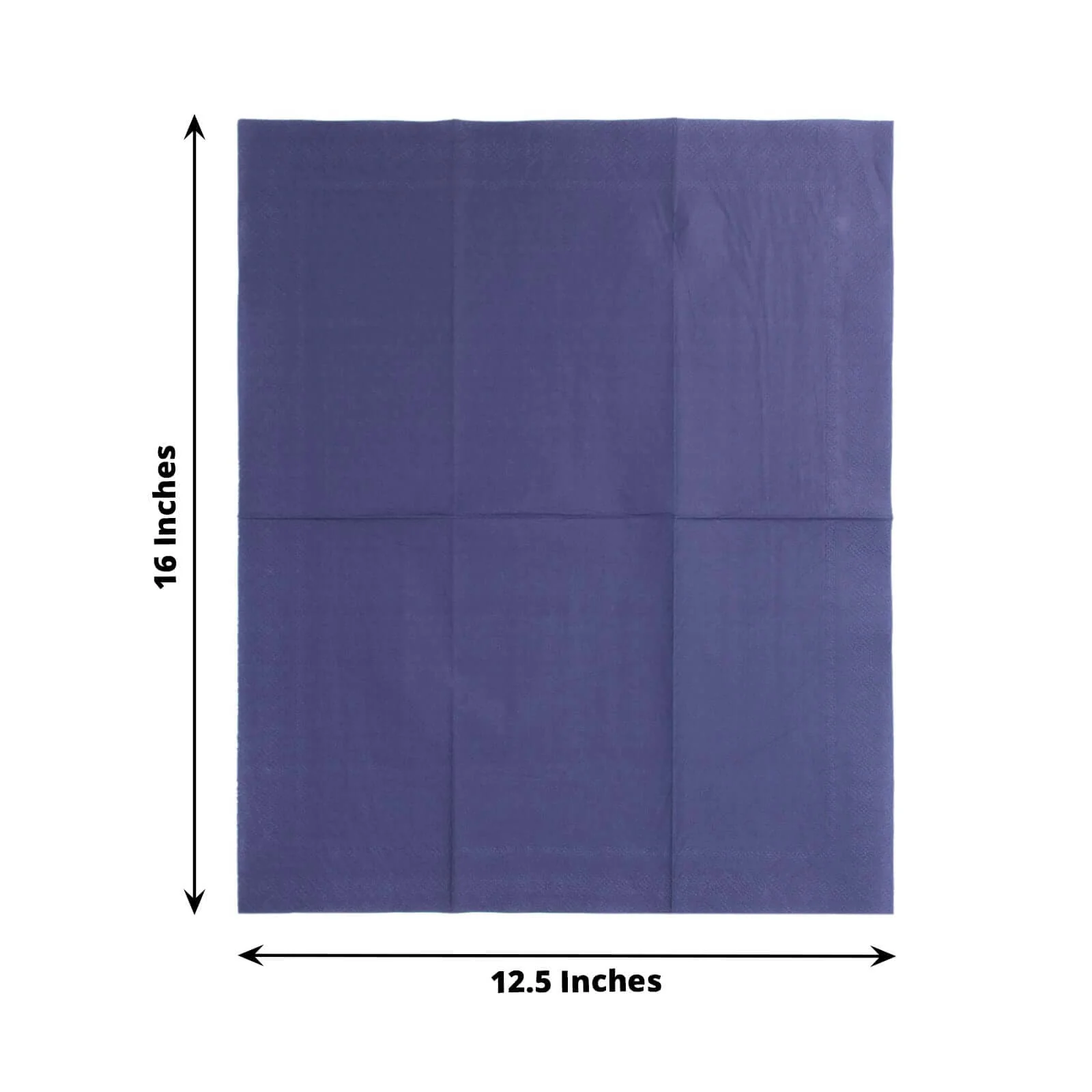 50-Pack Paper Napkins 2-Ply Soft Navy Blue - Dinner Party Napkins - Image 3