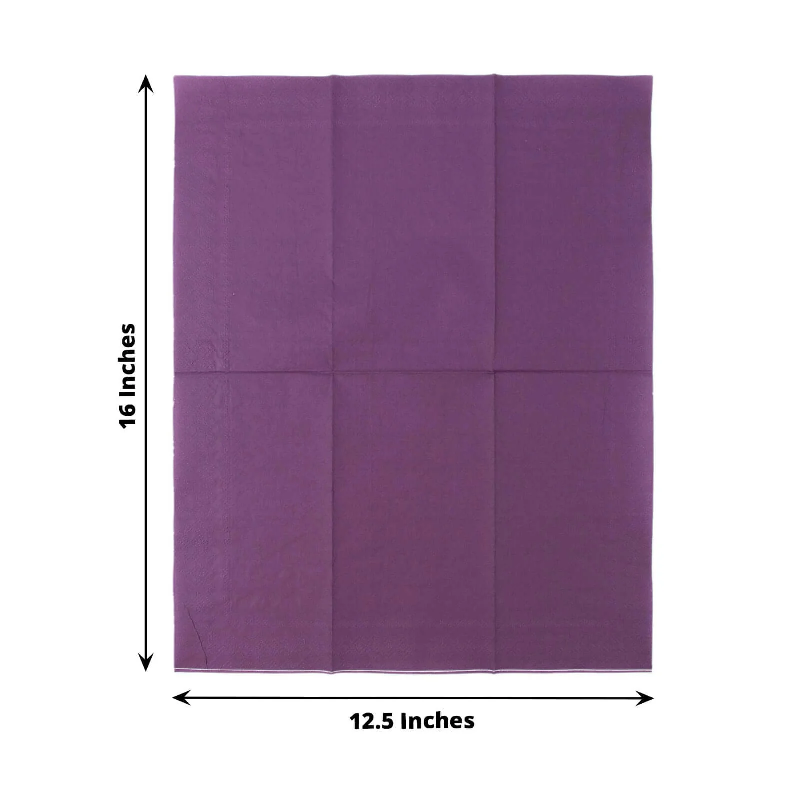 50-Pack Paper Napkins 2-Ply Soft Purple - Dinner Party Napkins - Image 3