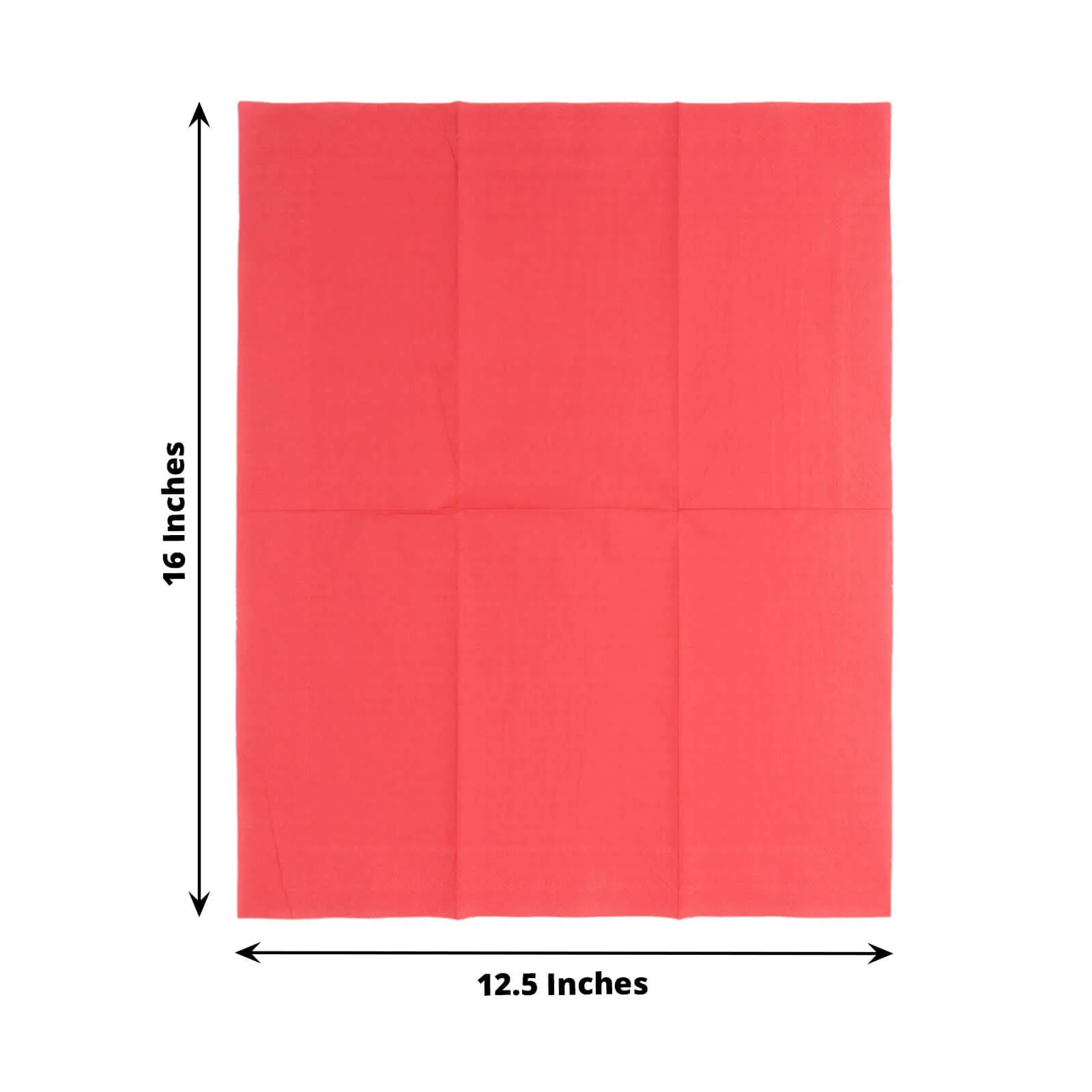50-Pack Paper Napkins 2-Ply Soft Red - Dinner Party Napkins - Image 3