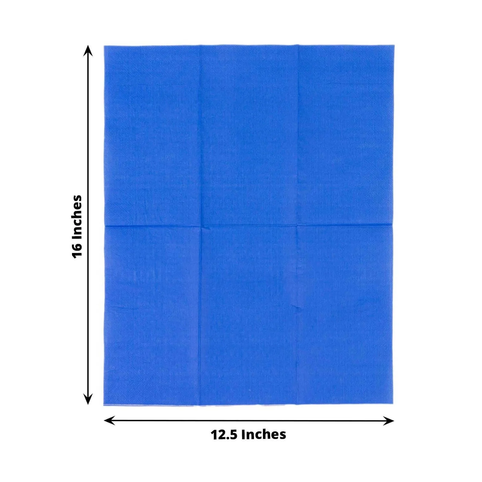 50-Pack Paper Napkins 2-Ply Soft Royal Blue - Dinner Party Napkins - Image 2