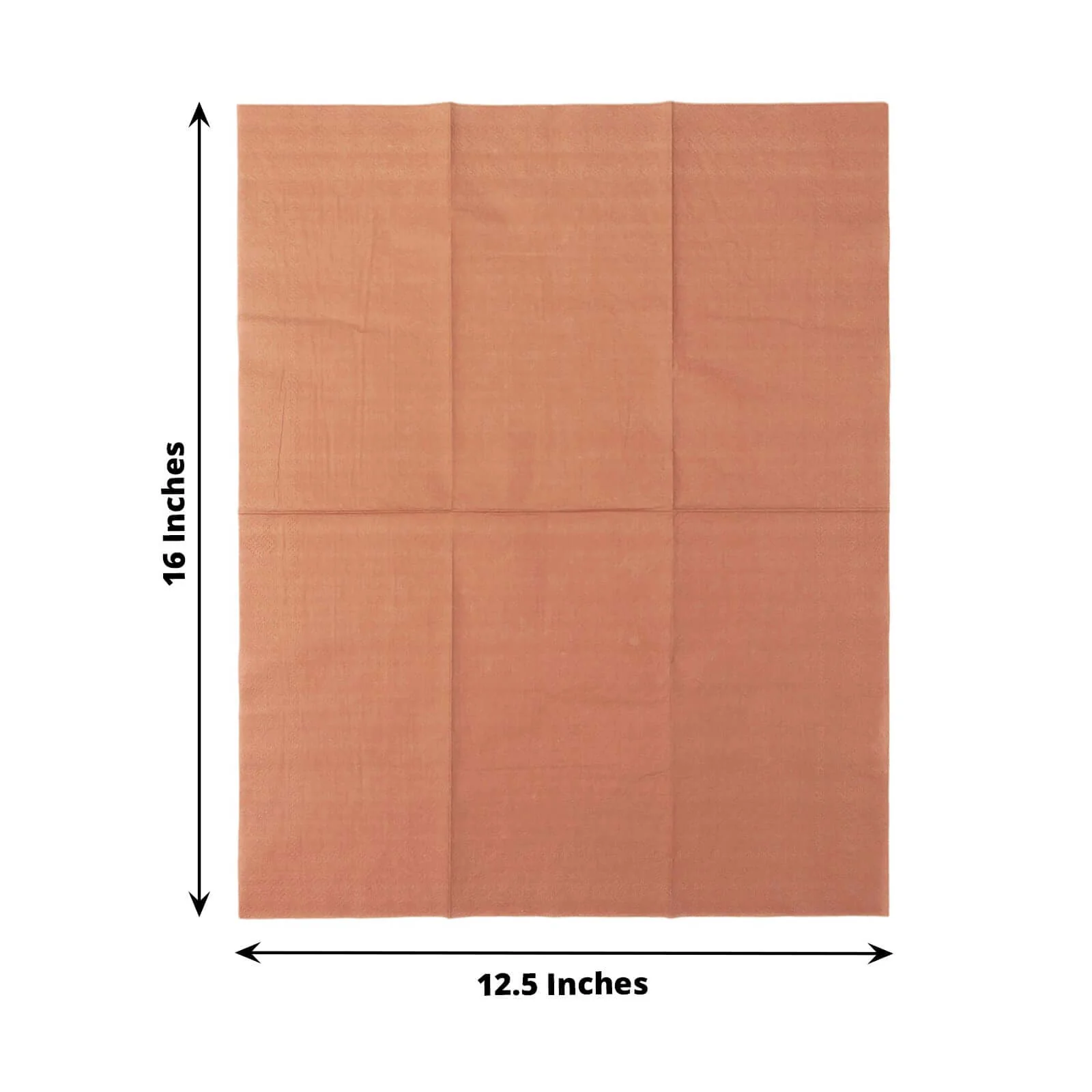 50-Pack Paper Napkins 2-Ply Soft Terracotta (Rust) - Dinner Party Napkins - Image 3