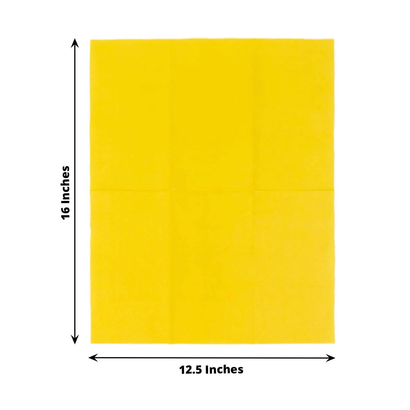 50-Pack Paper Napkins 2-Ply Soft Yellow - Dinner Party Napkins - Image 3