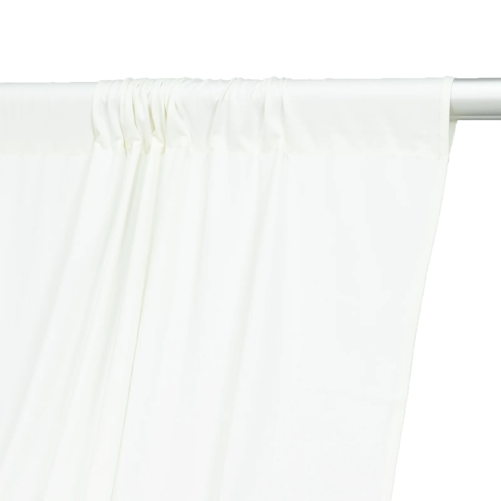 Ivory 4-Way Stretch Spandex Backdrop Curtain, Wrinkle-Free Event Drapes with Rod Pockets - 5ft x 20ft - Image 8