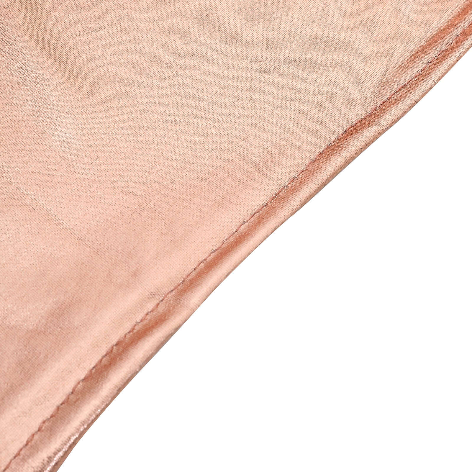 Spandex Banquet Chair Cover Metallic Rose Gold - Glittering Premium Fitted Design - Image 17