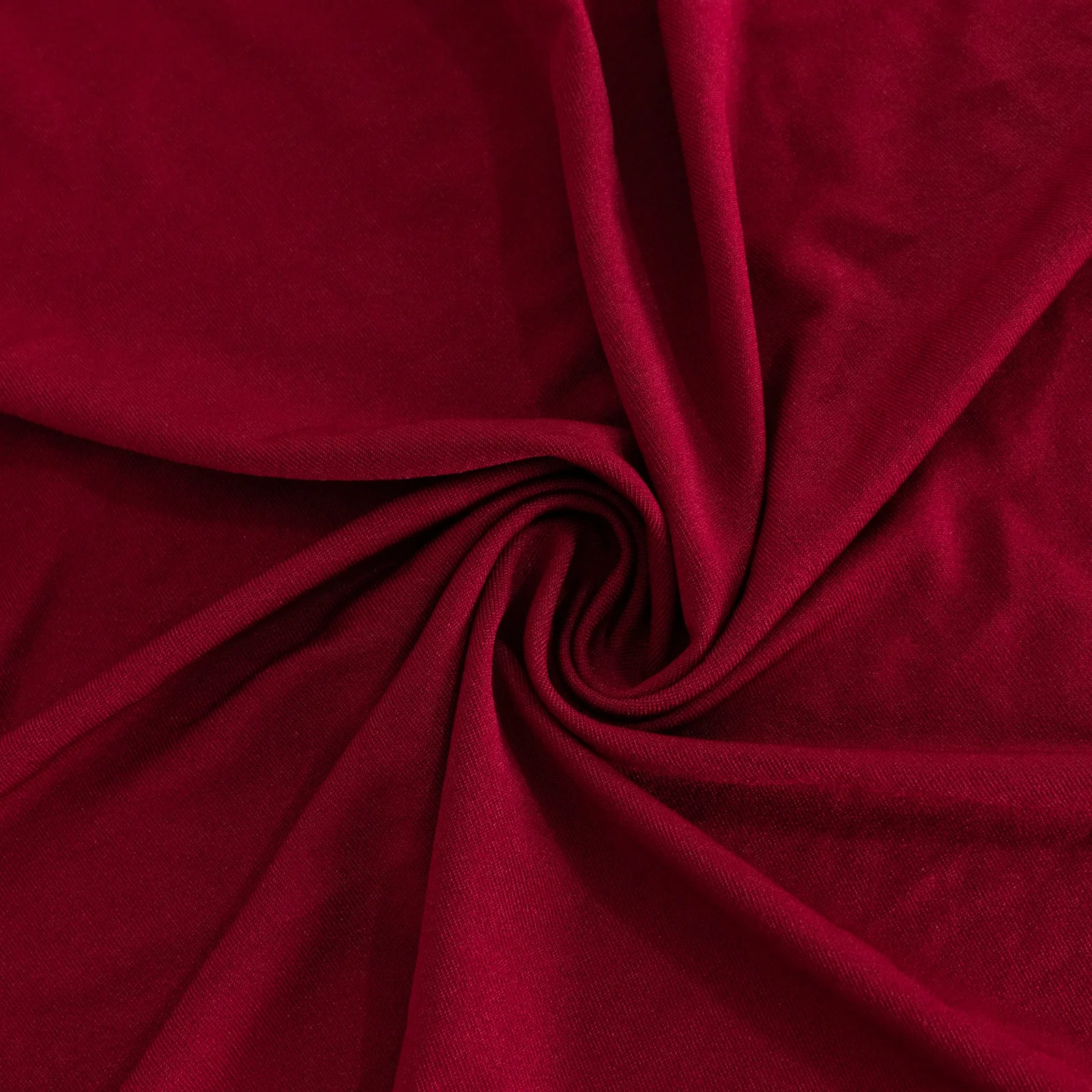 Spandex Cocktail Table Cover 36" Round Burgundy High Top Tables - Easy to Maintain Stretch Fitted Highboy Tablecloth - Image 8