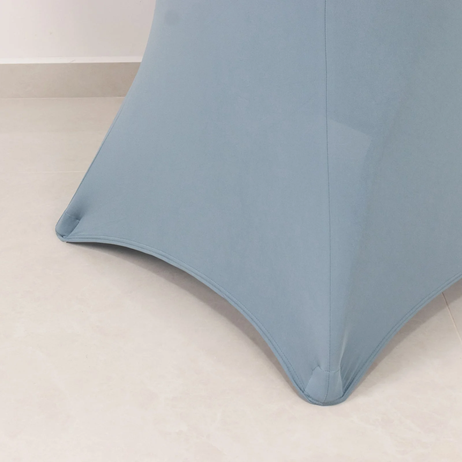 Spandex Cocktail Table Cover 36" Round Dusty Blue High Top Tables - Easy to Maintain Stretch Fitted Highboy Tablecloth - Image 6