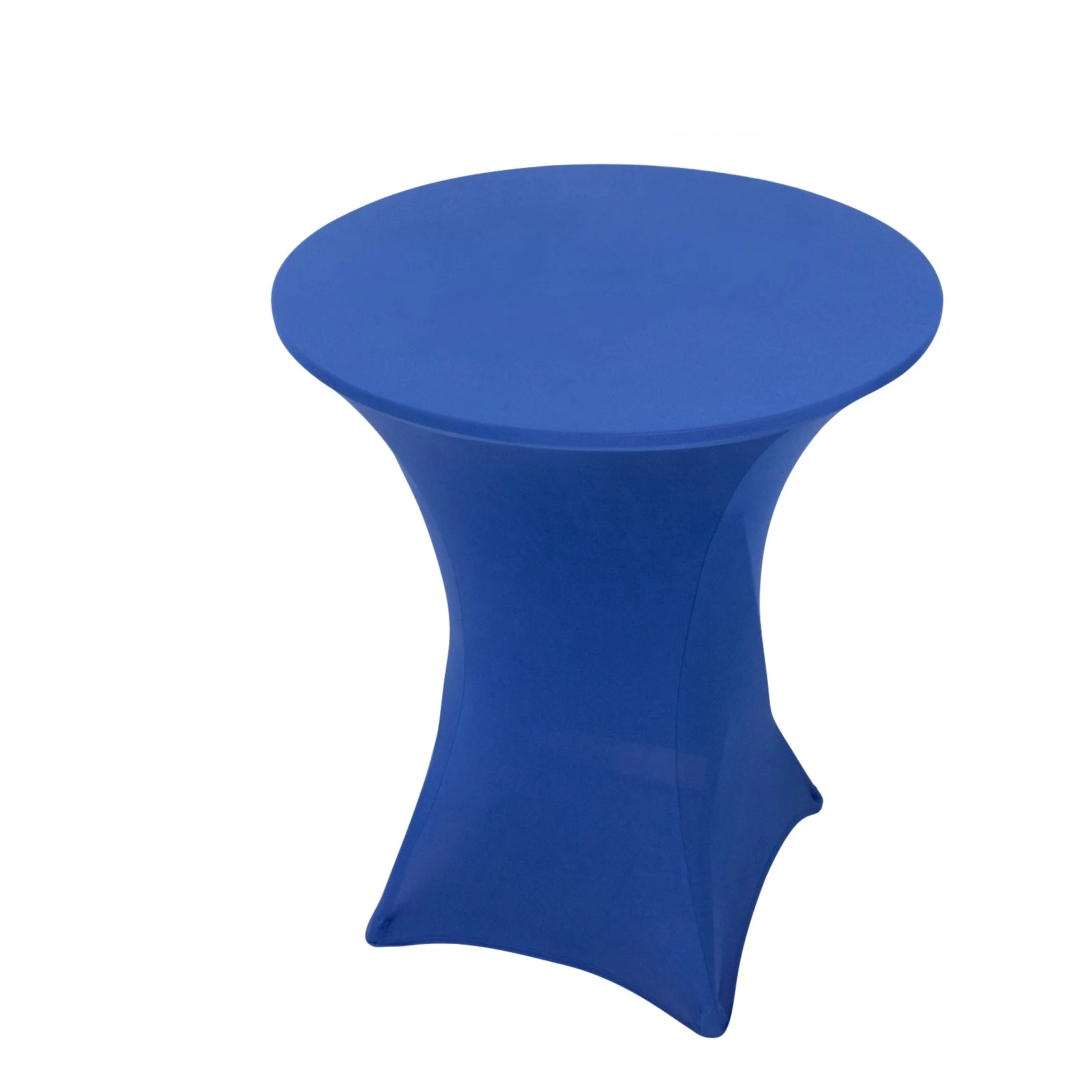Spandex Cocktail Table Cover 36" Round  Royal Blue High Top Tables - Easy to Maintain Stretch Fitted Highboy Tablecloth - Image 3