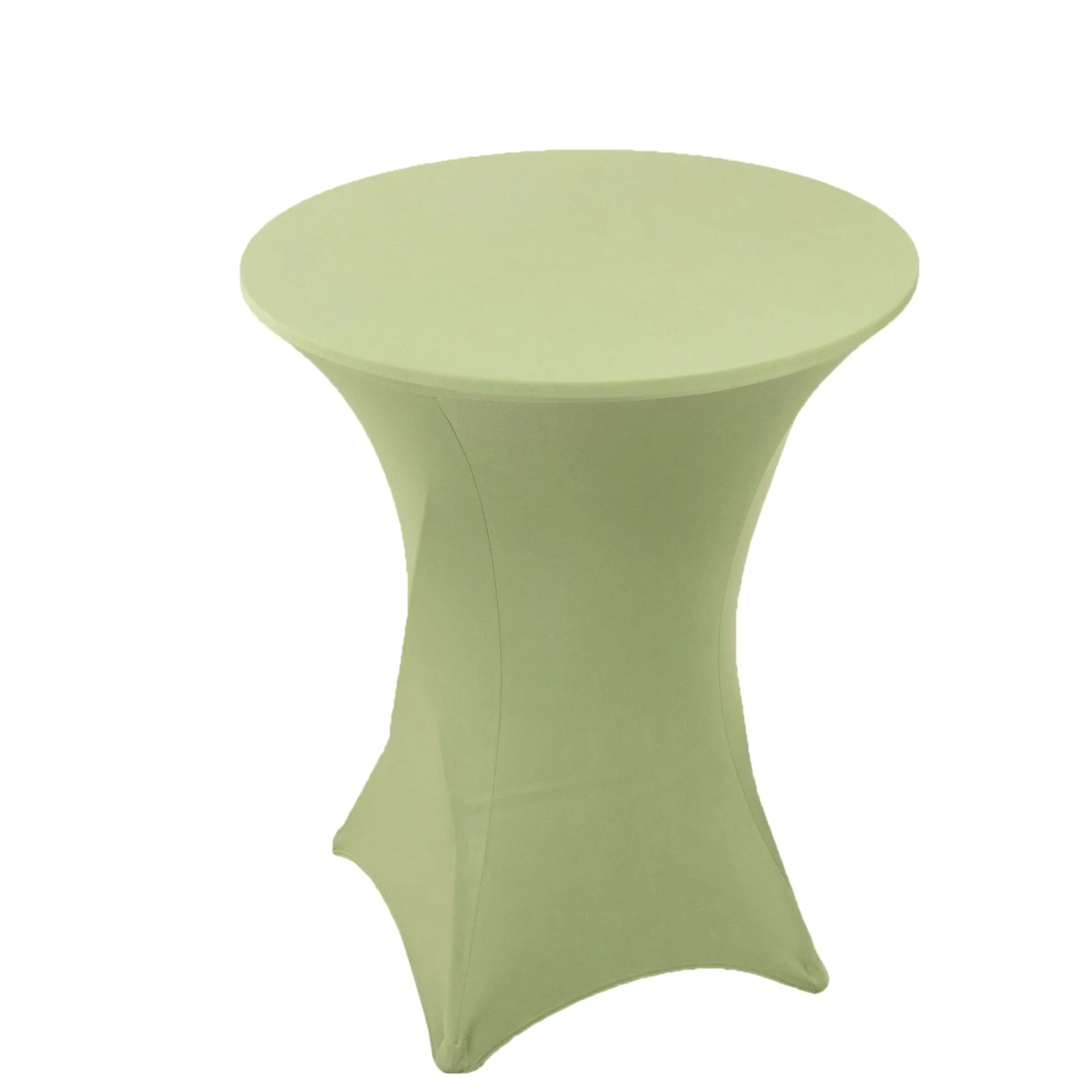 Spandex Cocktail Table Cover 36" Round Sage Green High Top Tables - Easy to Maintain Stretch Fitted Highboy Tablecloth - Image 3