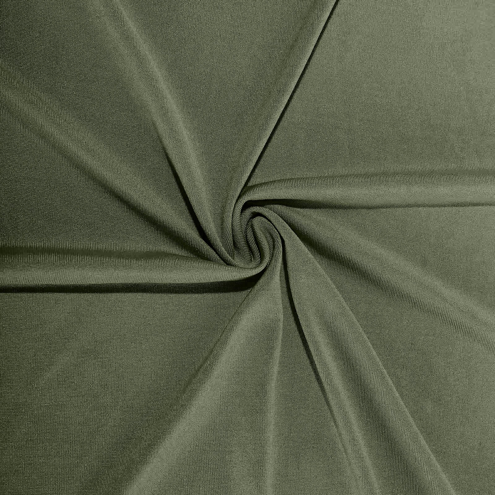 Spandex Round Cocktail Table Cover 30" Dusty Sage Green for High Top Tables - Easy to Maintain Stretch Fitted Highboy Tablecloth - Image 15