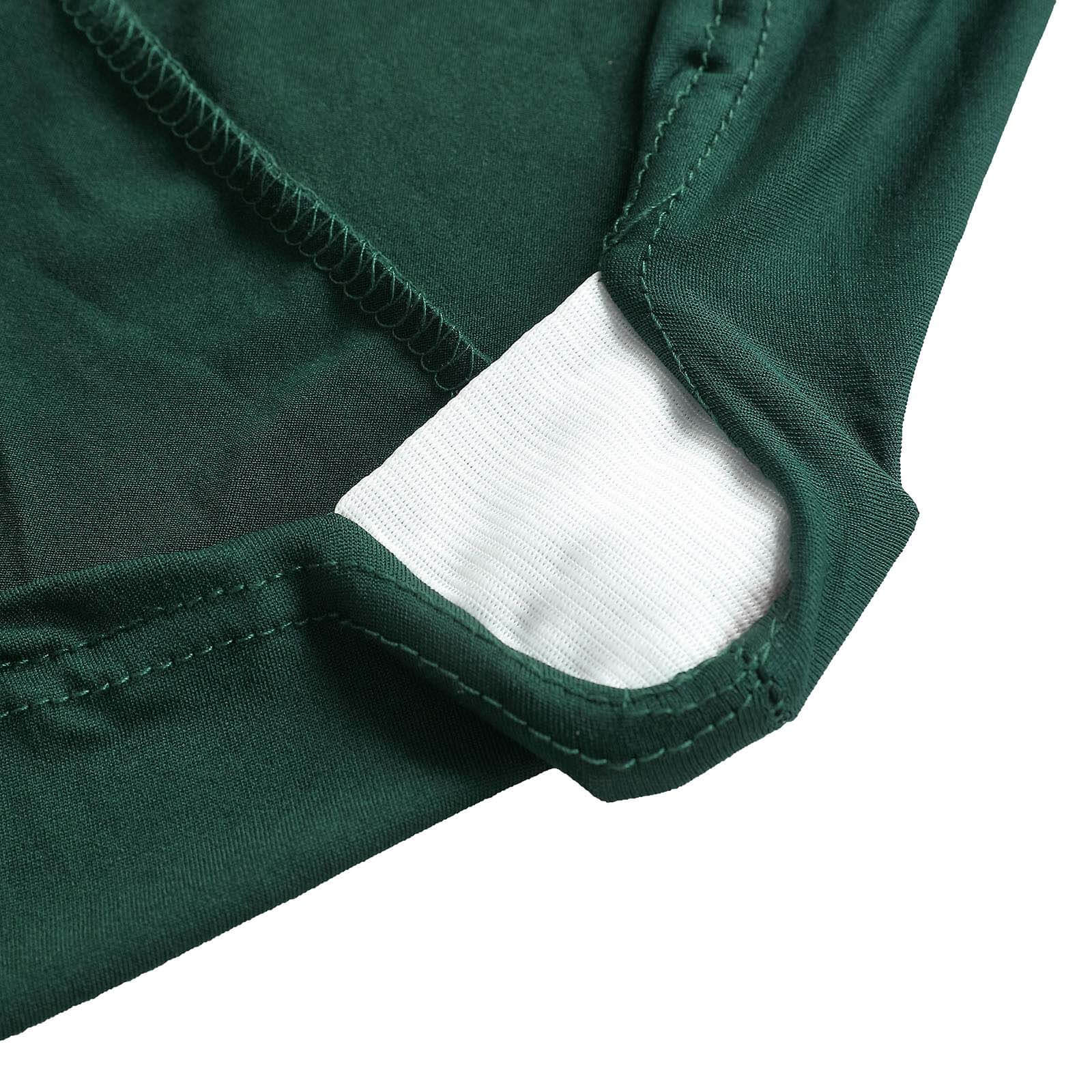 Spandex Round Cocktail Table Cover 30" Hunter Emerald Green for High Top Tables - Easy to Maintain Stretch Fitted Highboy Tablecloth - Image 10