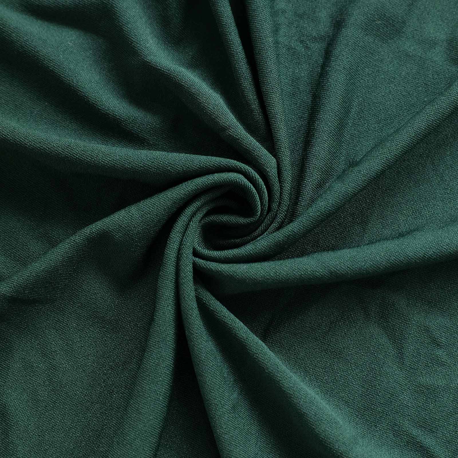 Spandex Round Cocktail Table Cover 30" Hunter Emerald Green for High Top Tables - Easy to Maintain Stretch Fitted Highboy Tablecloth - Image 11