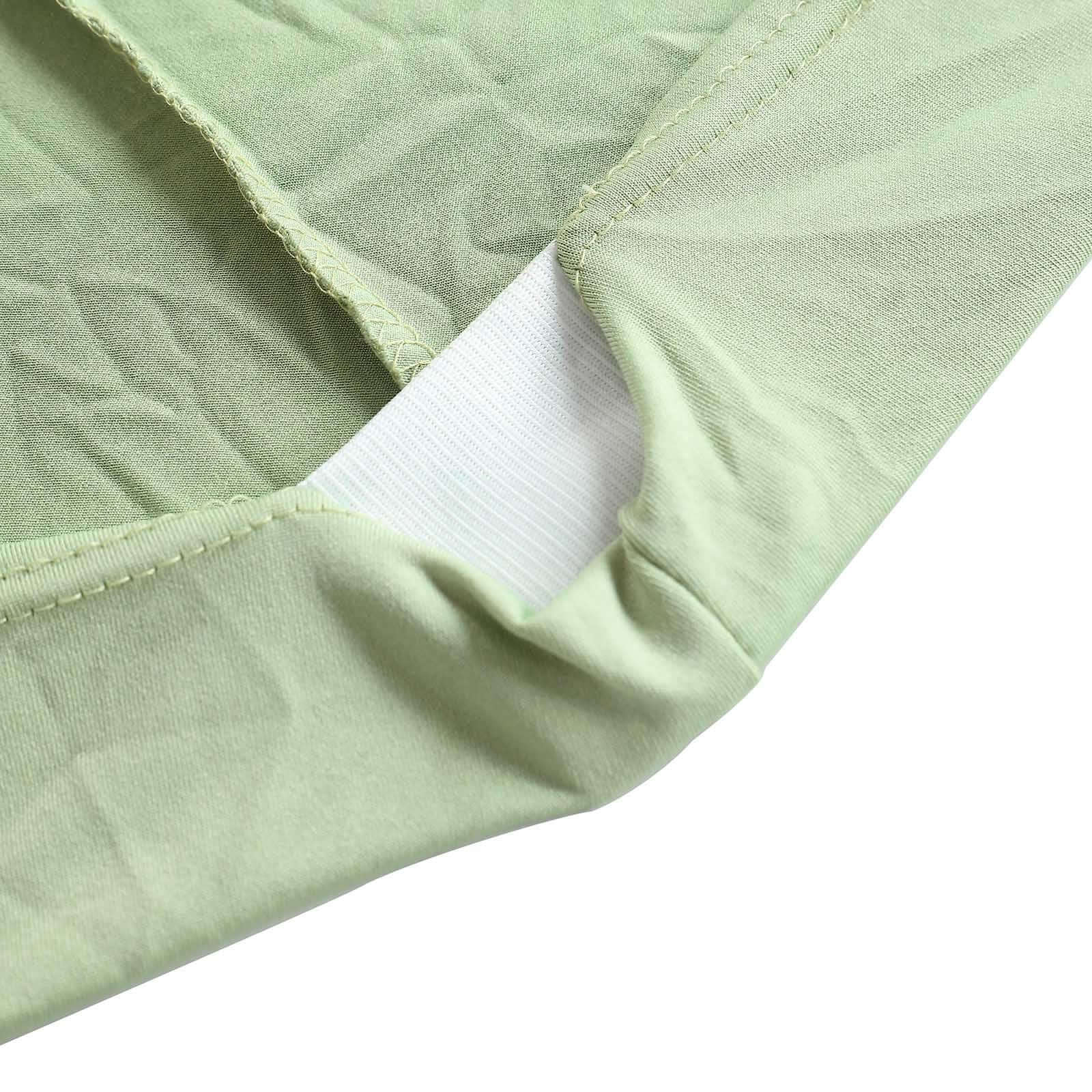 Spandex Round Cocktail Table Cover 30" Sage Green for High Top Tables - Easy to Maintain Stretch Fitted Highboy Tablecloth - Image 9