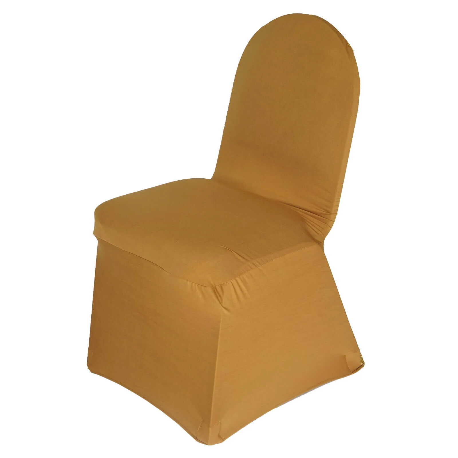 Spandex Stretch Banquet Chair Cover with Metallic Shimmer Tinsel Back Gold - Stylish Fitted Slipcover for Sophisticated Events - Image 7