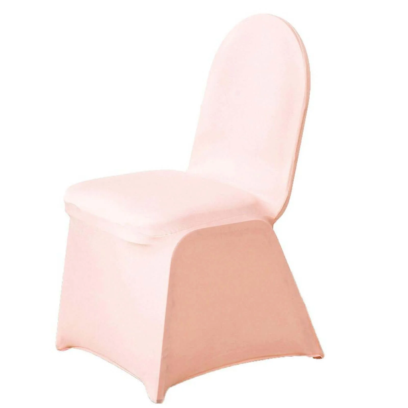 Spandex Stretch Fitted Banquet Chair Cover 160GSM Blush - Durable Slip-On Slipcover - Image 8