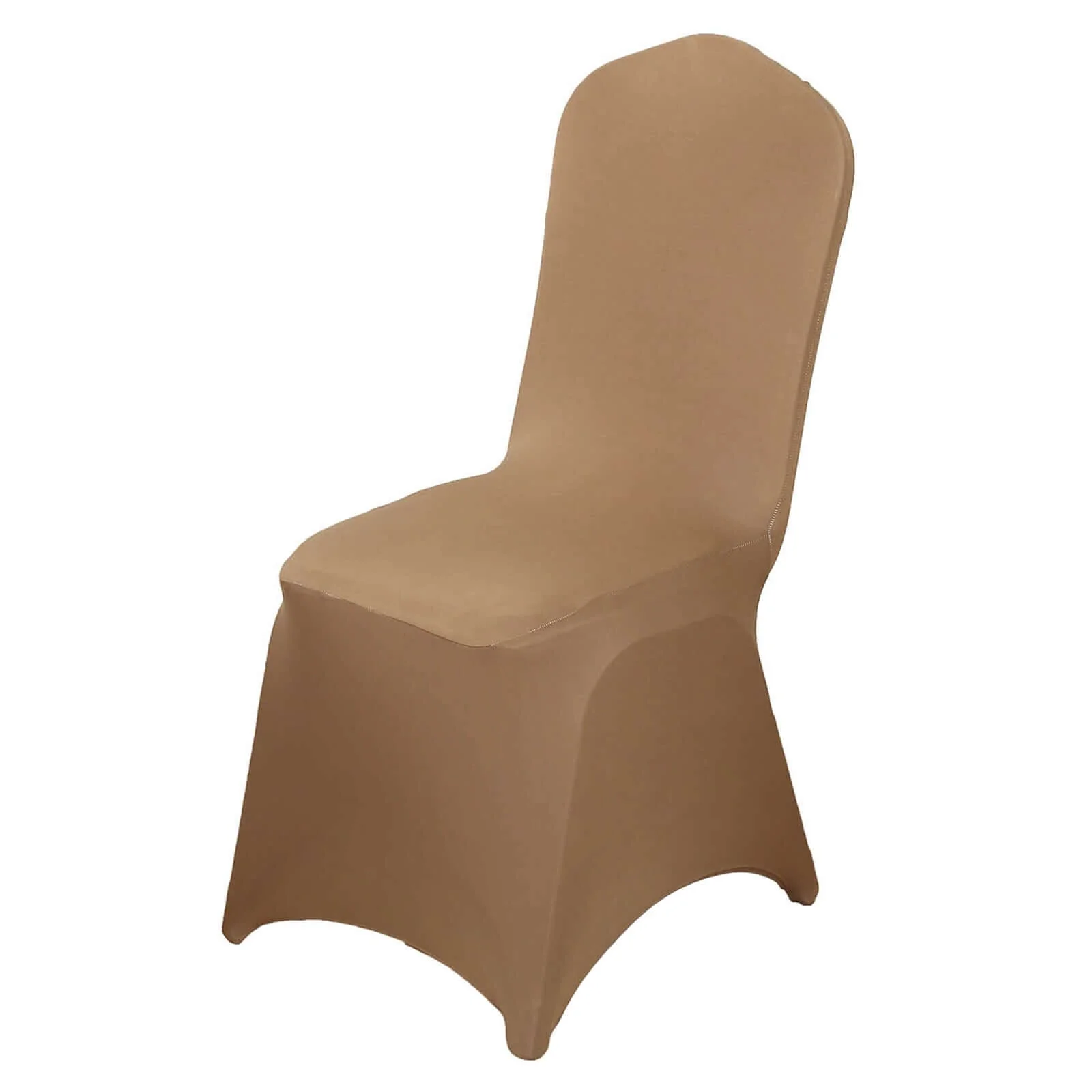 Spandex Stretch Fitted Banquet Chair Cover 160GSM Taupe - Durable Slip-On Slipcover - Image 8