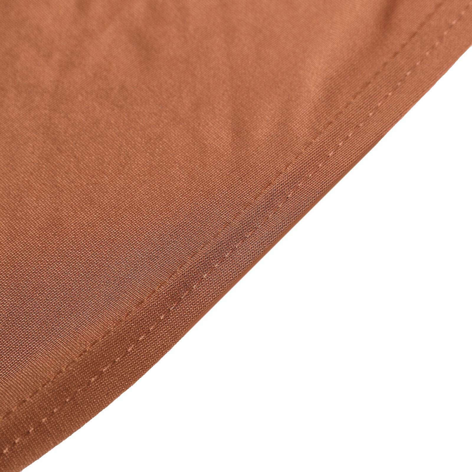 Spandex Stretch Fitted Banquet Chair Cover 160GSM Terracotta (Rust) - Durable Slip-On Slipcover - Image 13