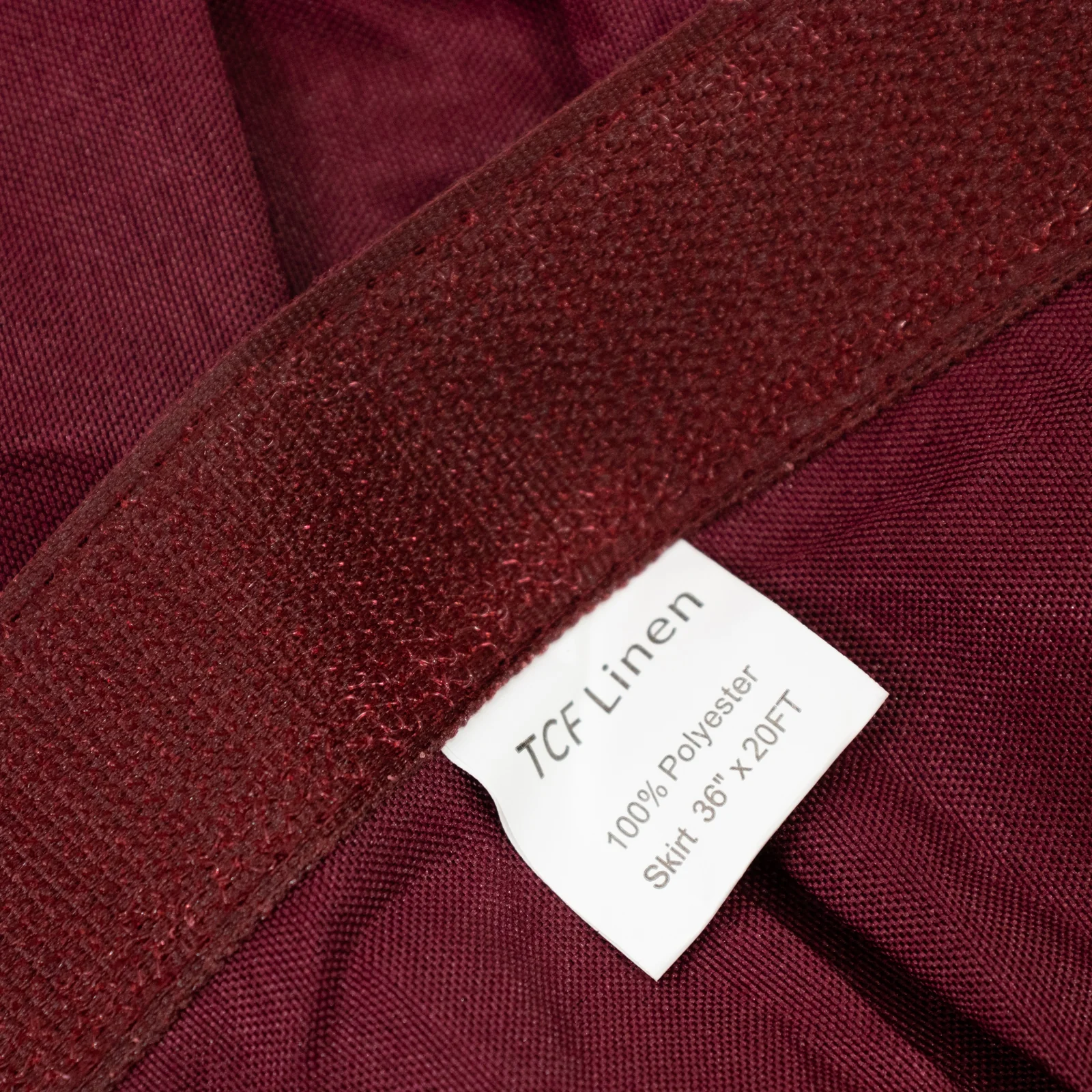 Portable Stage Skirting Polyester Shirred Pleat Stage Cover for Wedding Platform Burgundy - 36"x20ft - Image 6