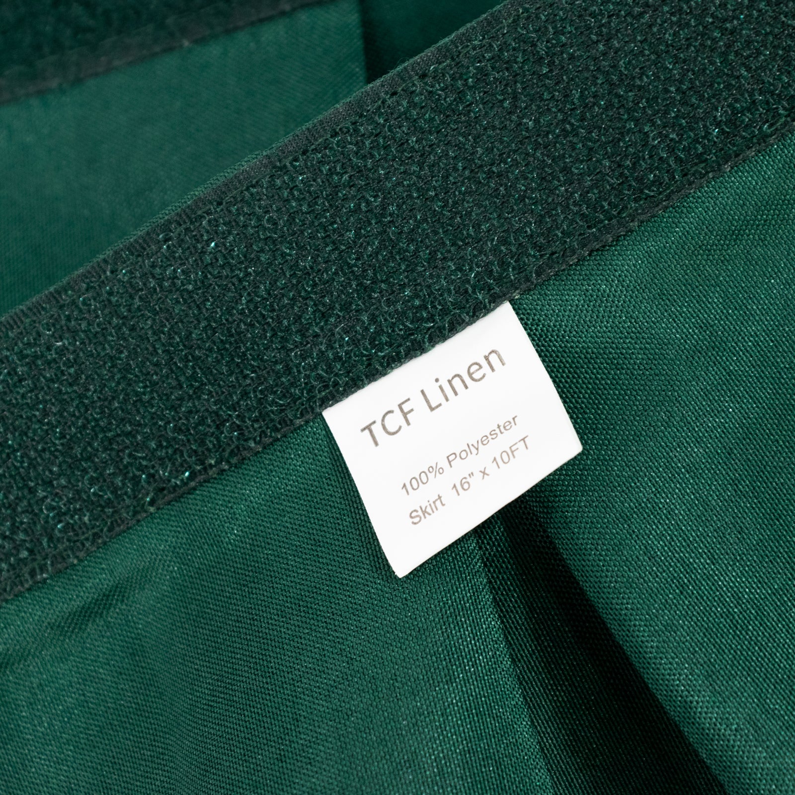 Portable Stage Skirting Polyester Shirred Pleat Stage Cover for Wedding Platform Hunter Emerald Green - 16"x10ft - Image 8