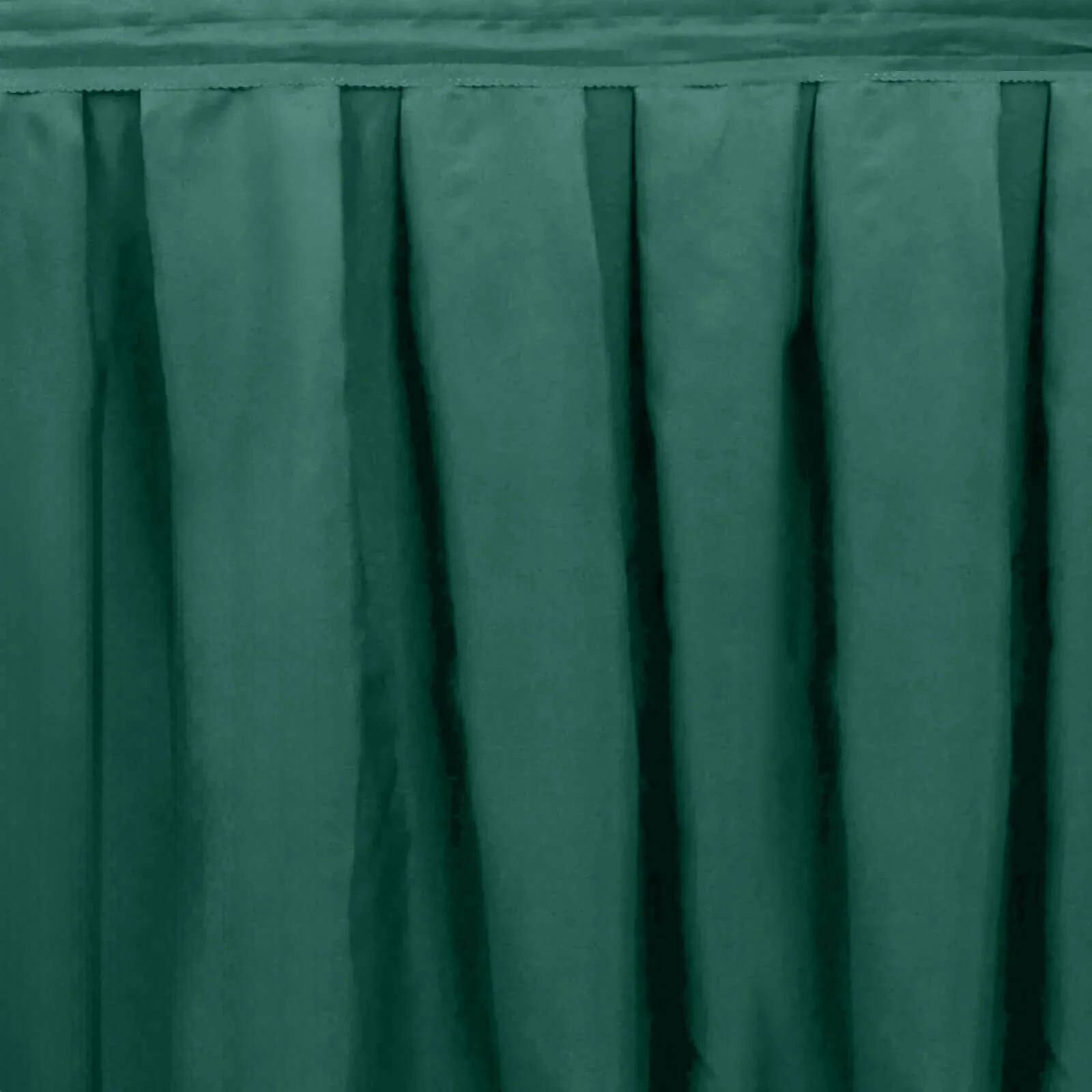 Portable Stage Skirting Polyester Shirred Pleat Stage Cover for Wedding Platform Hunter Emerald Green - 16"x10ft - Image 9
