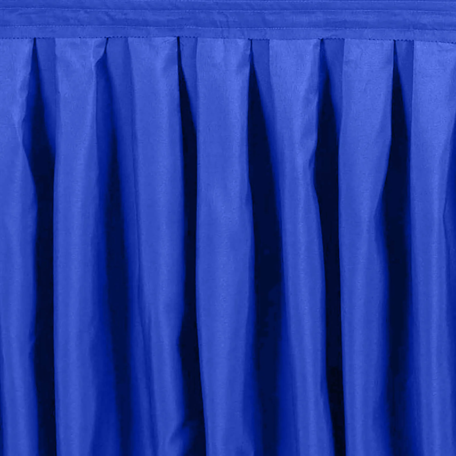 Portable Stage Skirting Polyester Shirred Pleat Stage Cover for Wedding Platform Royal Blue - 16"x10ft - Image 7