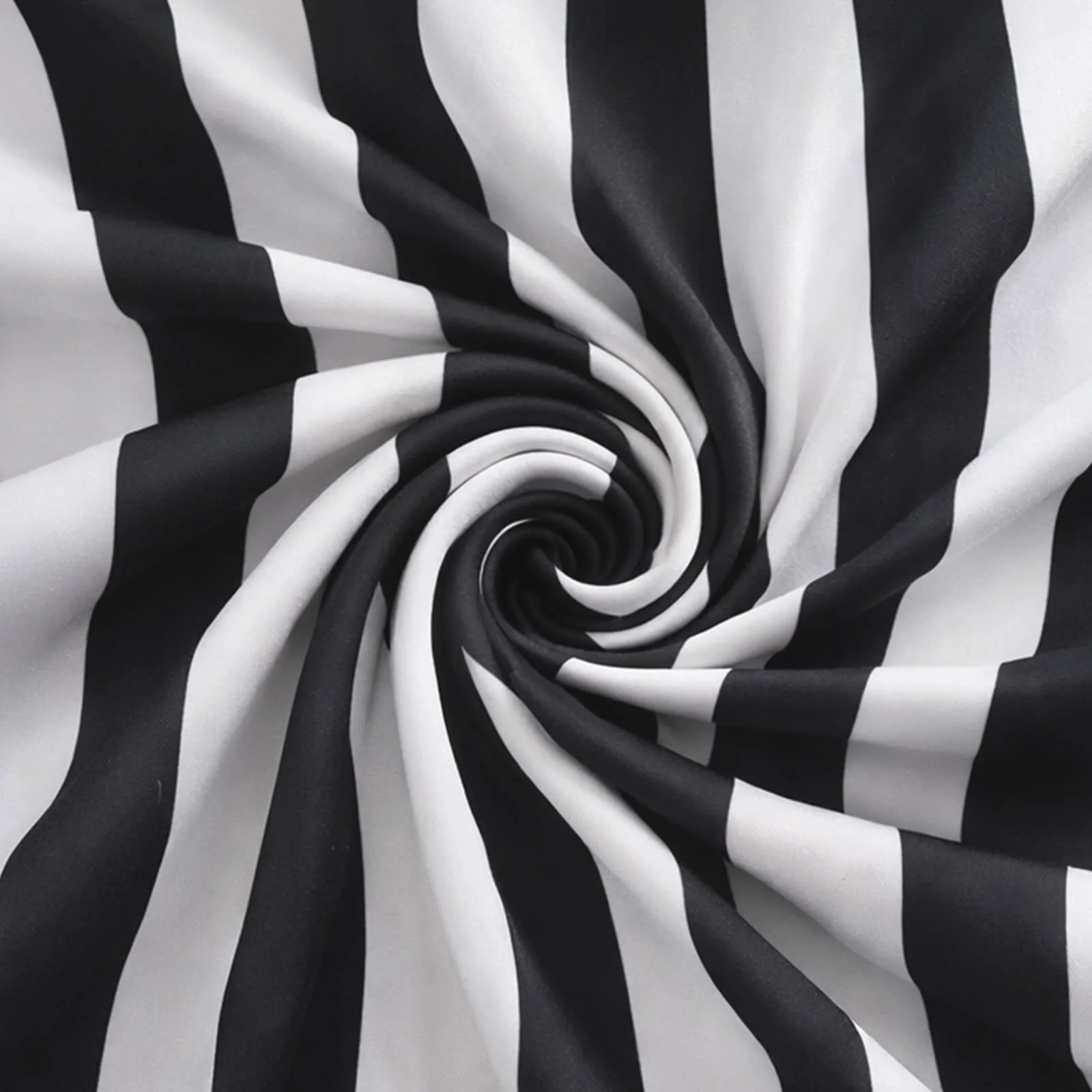 Stretch Spandex Folding Chair Cover Black/White 2" - Image 9