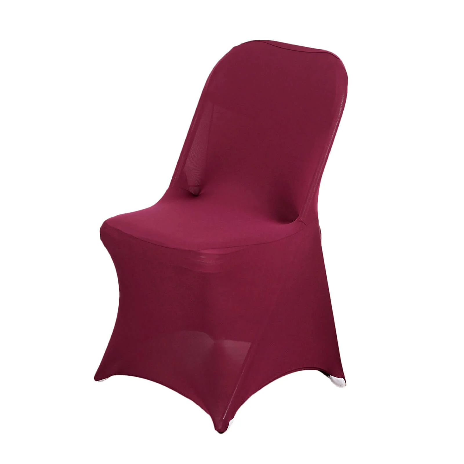 Stretch Spandex Folding Chair Cover Burgundy - Durable 160GSM Fitted Slipcover - Image 6