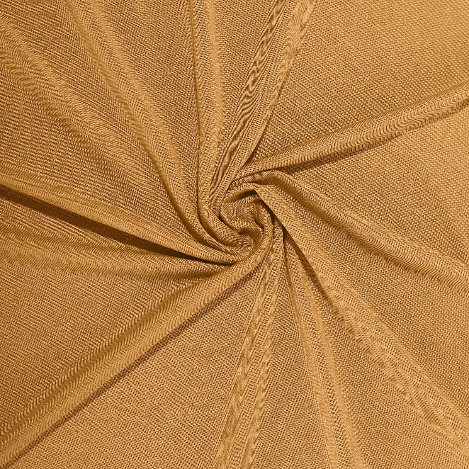 Stretch Spandex Folding Chair Cover Gold - Durable 160GSM Fitted Slipcover for Weddings & Events - Image 7