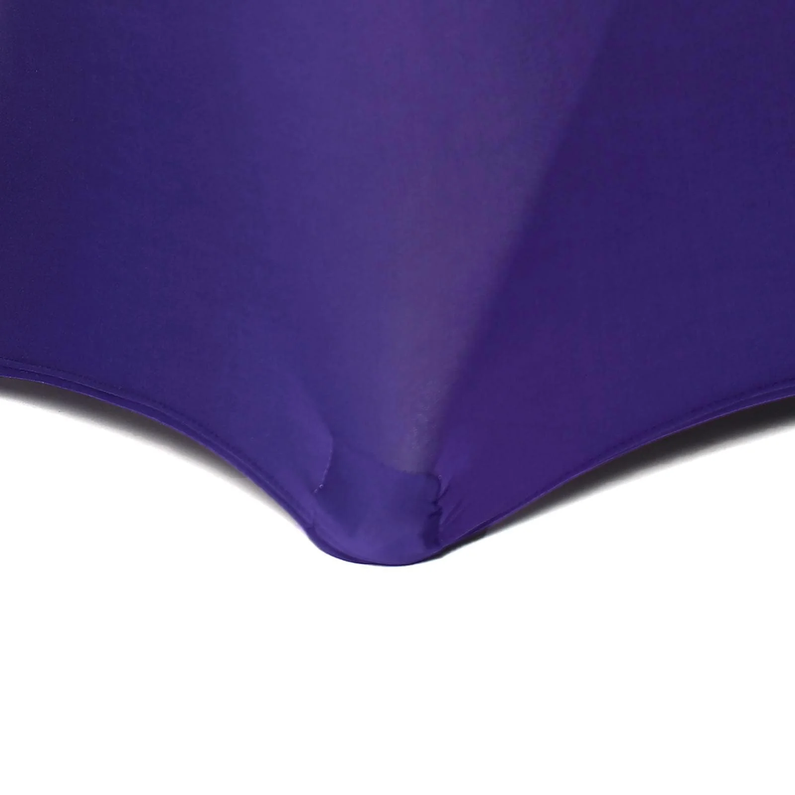 Stretch Spandex Folding Chair Cover Purple with Metallic Shimmer Tinsel Back Design - Durable Fitted Slipcover with Foot Pockets - Image 14